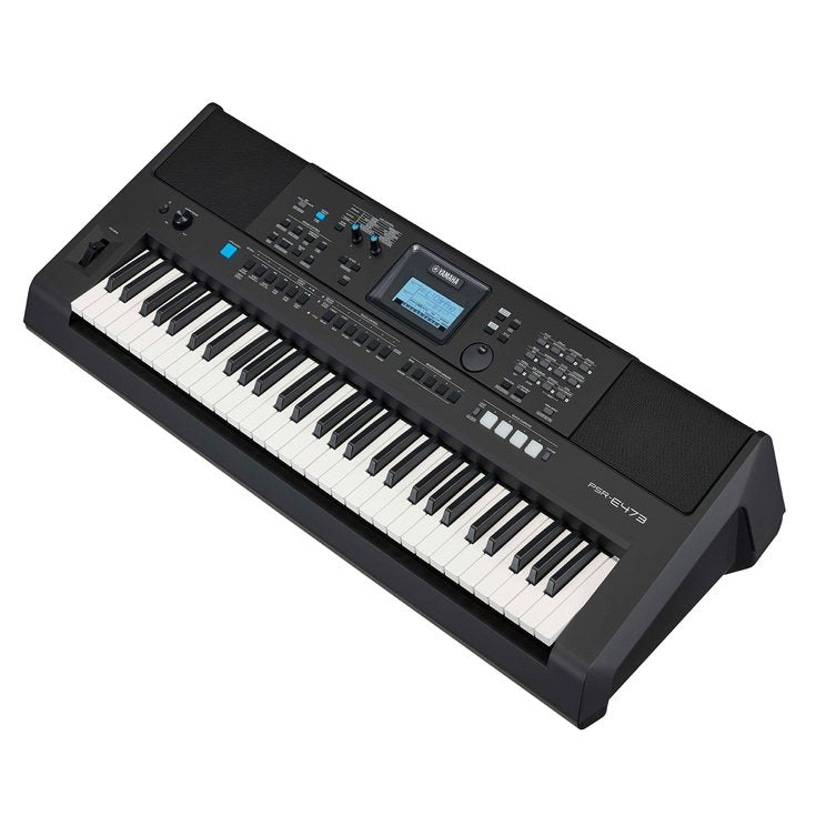 Yamaha PSR-E473 61-Key Portable Keyboard w/Survival Kit - Metronome Music Inc.
