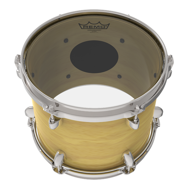 Remo Controlled Sound Clear Blackdot Drumhead- 12" - Metronome Music Inc.