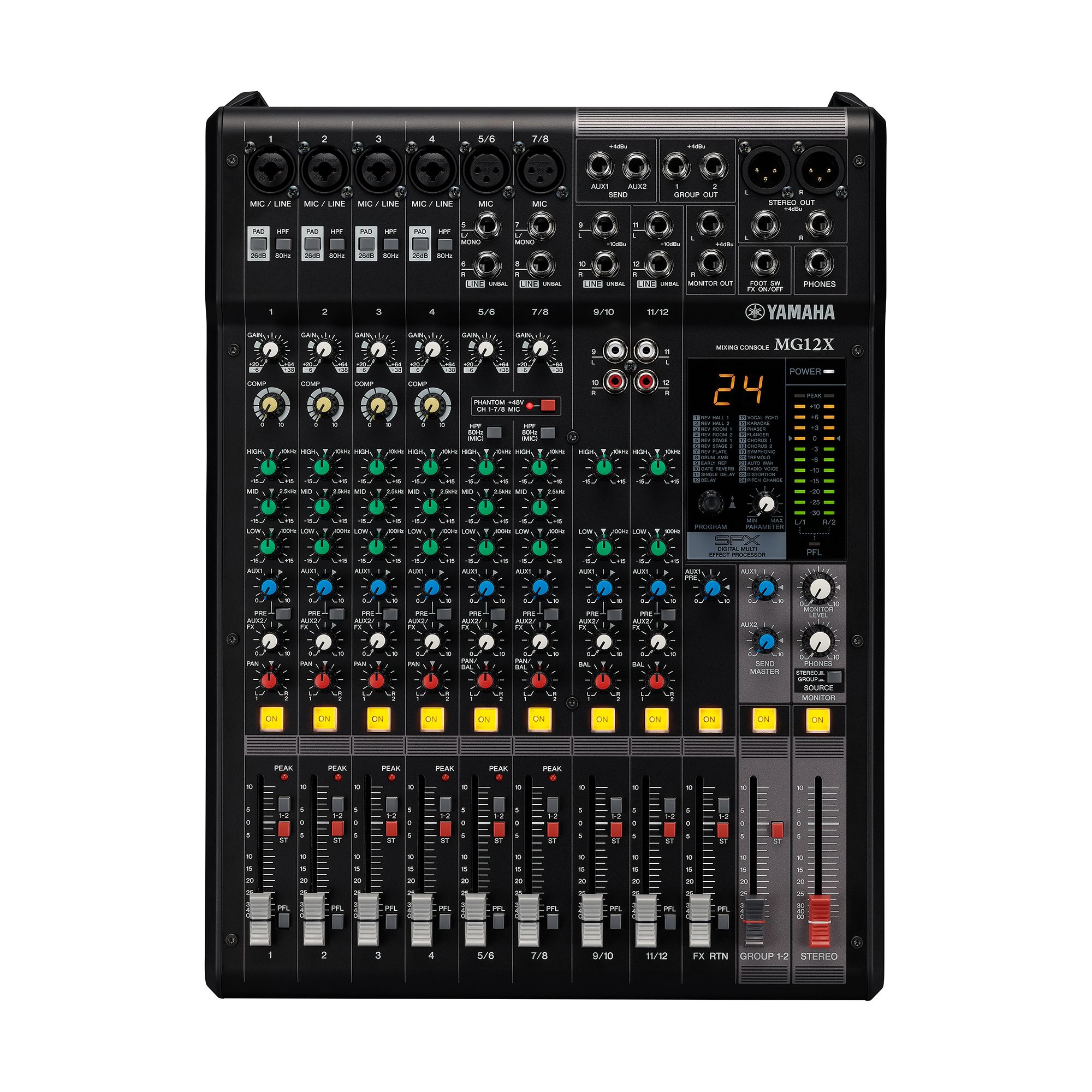 Yamaha 12-Channel Mixing Console MG12X | Metronome Music Inc.