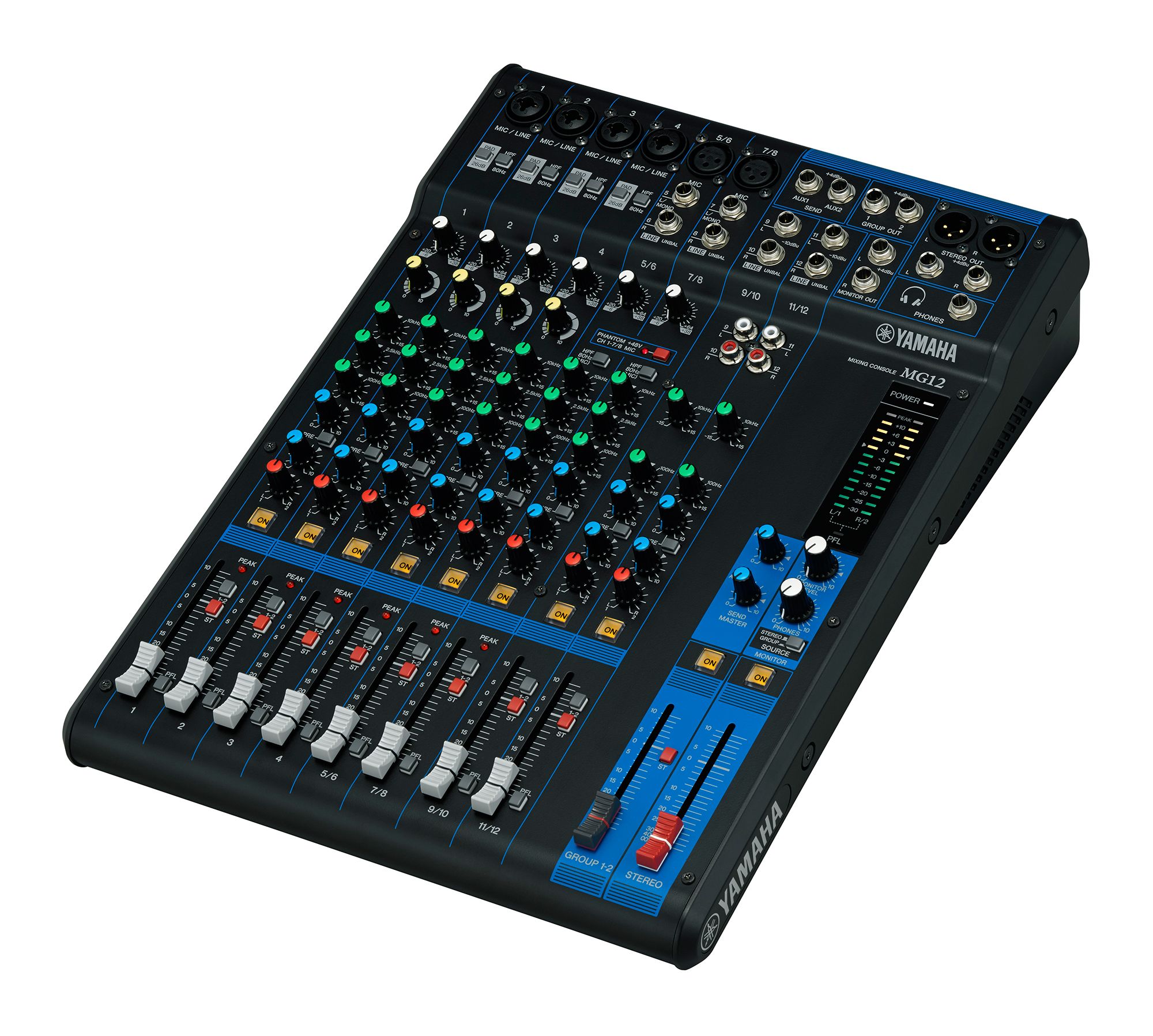 Yamaha 12-Channel Mixing Console MG12 - Metronome Music Inc.