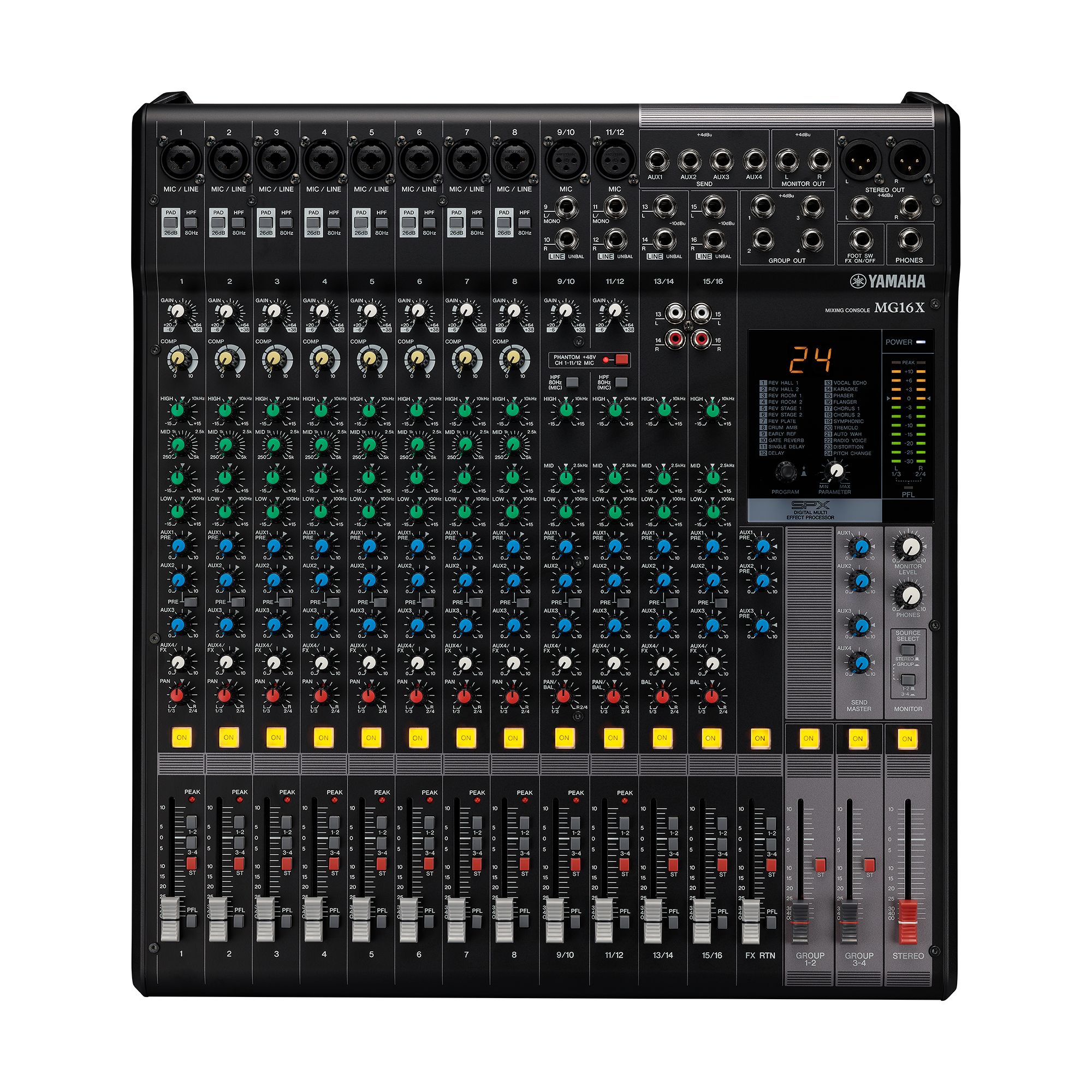 Yamaha ミキサー Yamaha 16-Channel Mixing Console MG16X | Metronome Music Inc.
