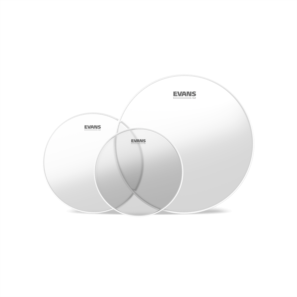 Evans G2 Clear Fusion Tom Pack- 10/12/14" - Metronome Music Inc.