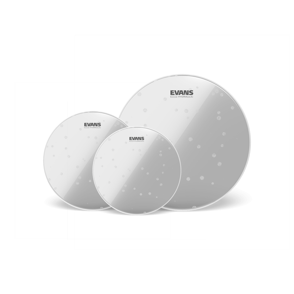 Evans Hydraulic Glass Fusion Tom Pack- 10/12/14" - Metronome Music Inc.