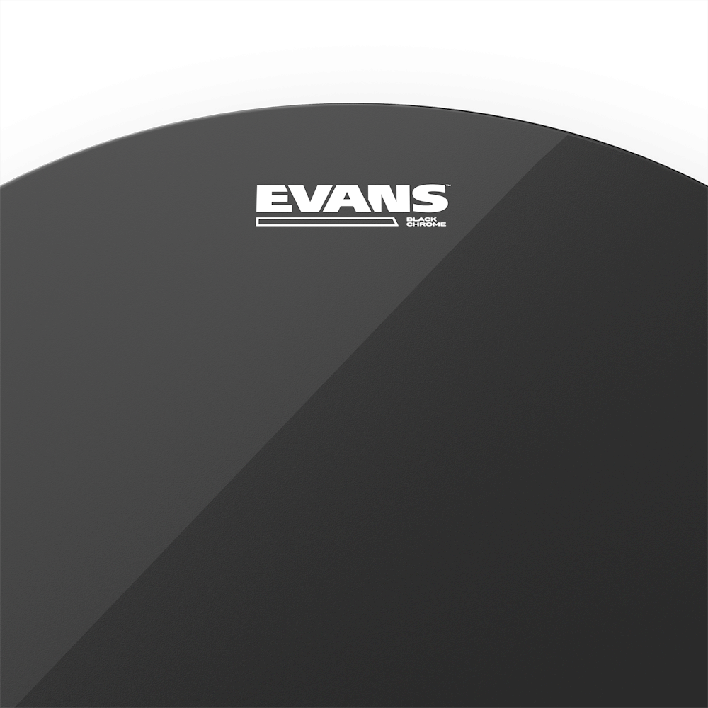 Evans Black Chrome Drumhead, TT12CHR- 12" - Metronome Music Inc.