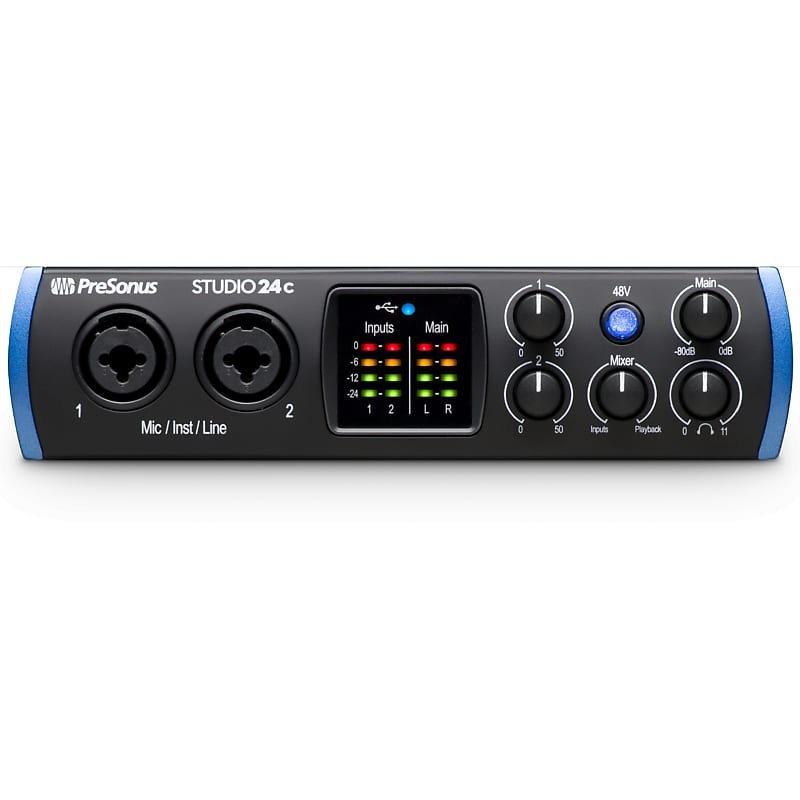 PreSonus Studio 24c, USB-C Compatible- Audio Interface - Metronome Music Inc.