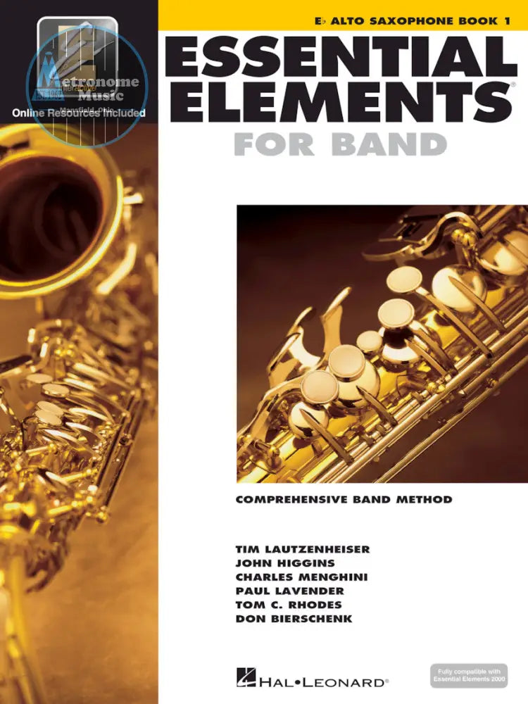 Essential Elements for Band, Eb Alto Saxophone Book 1 - Metronome Music Inc.