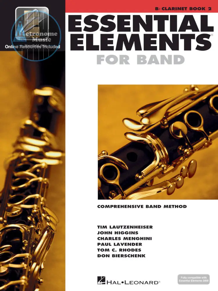 Essential Elements for Band, Clarinet Book 2 - Metronome Music Inc.