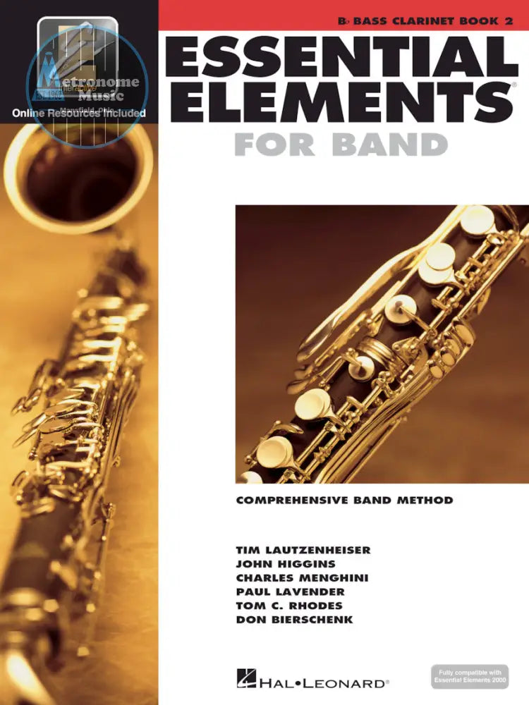 Essential Elements for Band, Bb Bass Clarinet Book 2 - Metronome Music Inc.