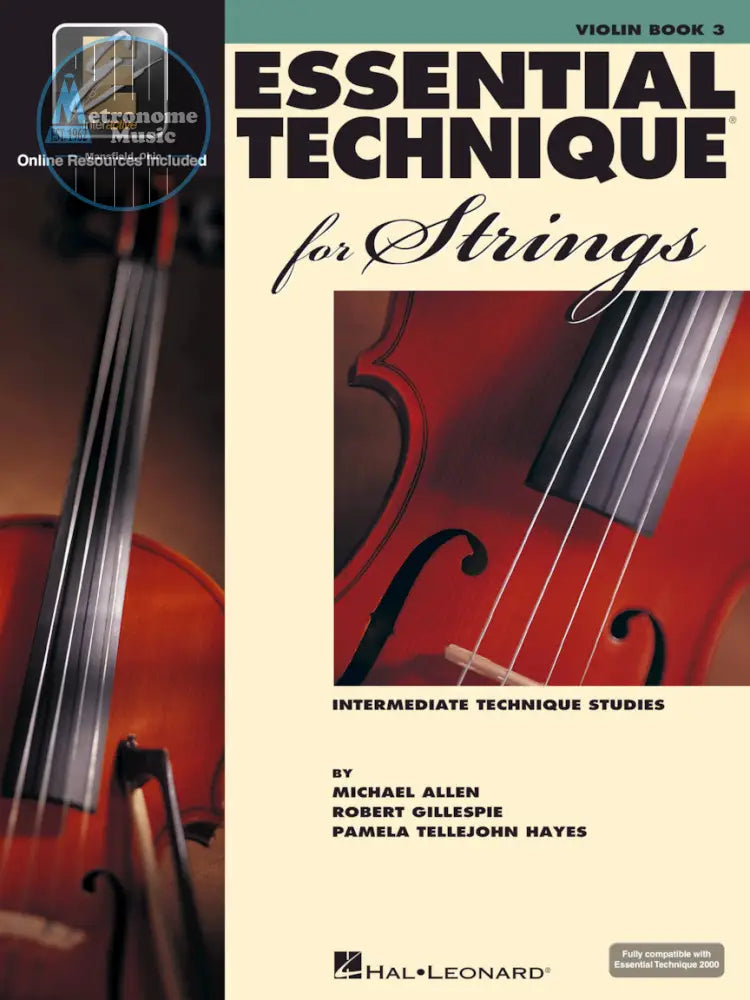 Essential Technique for Strings, Violin Book 3 - Metronome Music Inc.