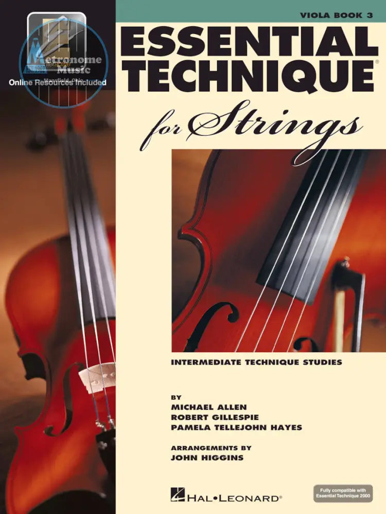 Essential Technique for Strings, Viola Book 3 - Metronome Music Inc.