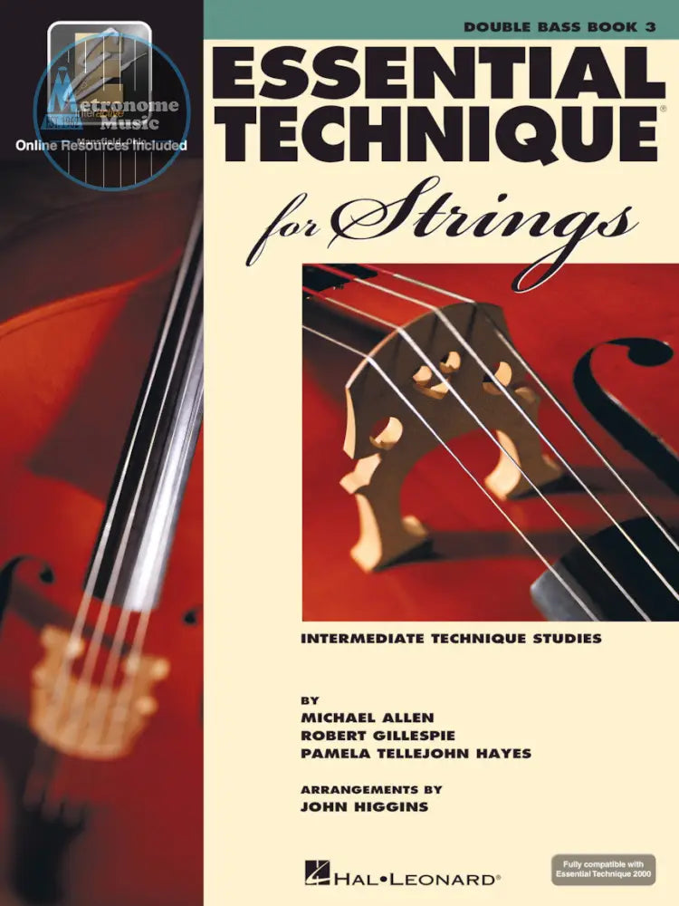 Copy of Essential Technique for Strings, Double Bass Book 3 - Metronome Music Inc.