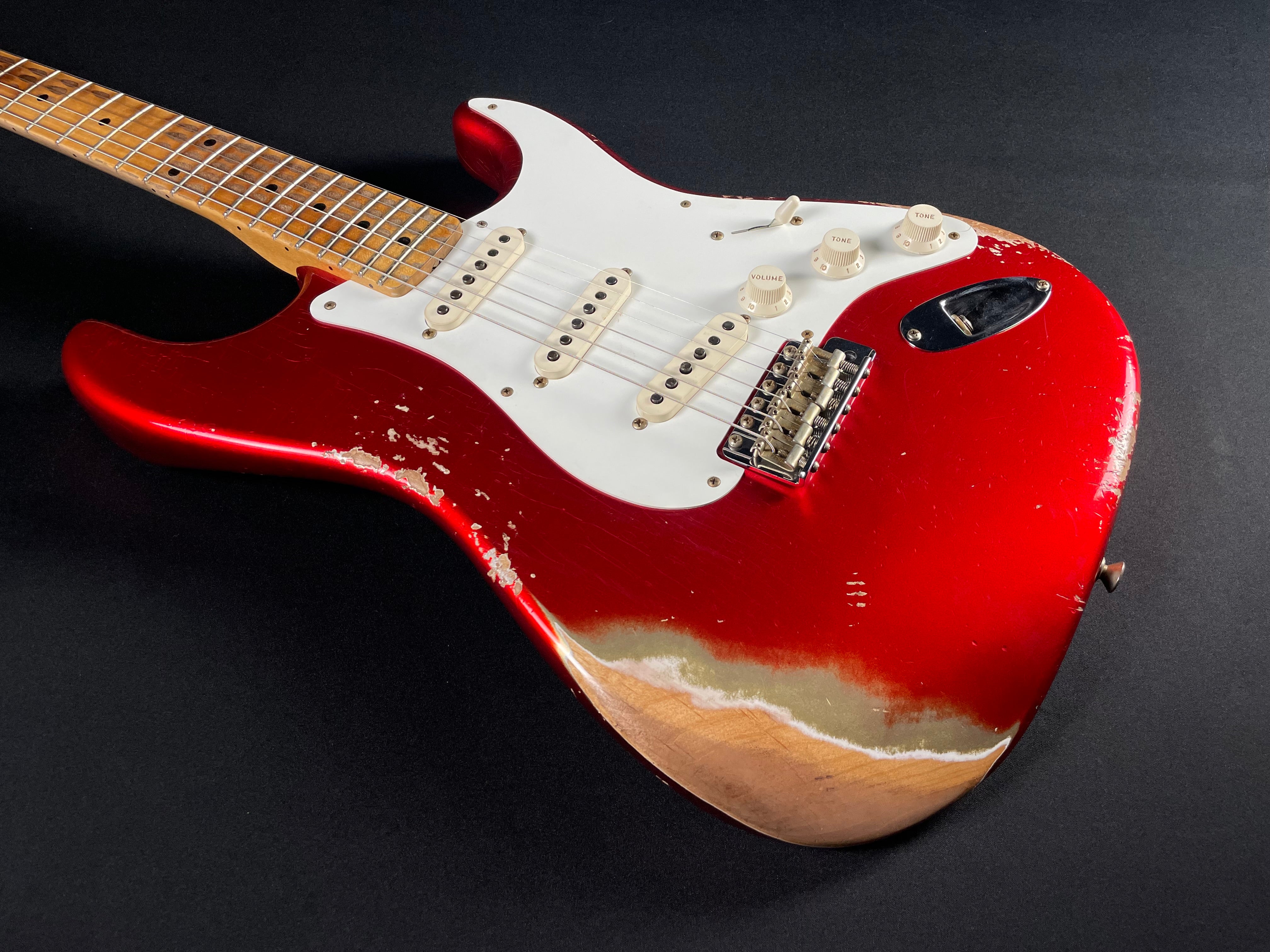 Fender Custom Shop 1958 Stratocaster, Heavy Relic-Faded Aged Candy Apple Red