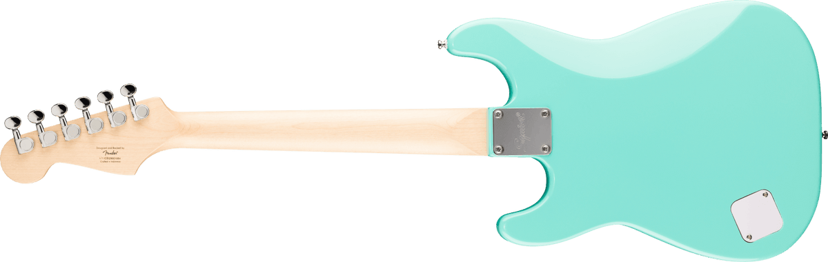 Squier Mini Stratocaster Maple Fingerboard White Pickguard - Sea Foam Green