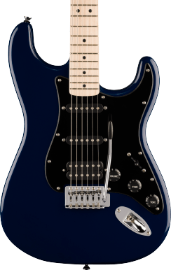 Squier Sonic Stratocaster HSS Maple Fingerboard Black Pickguard - Midnight Blue