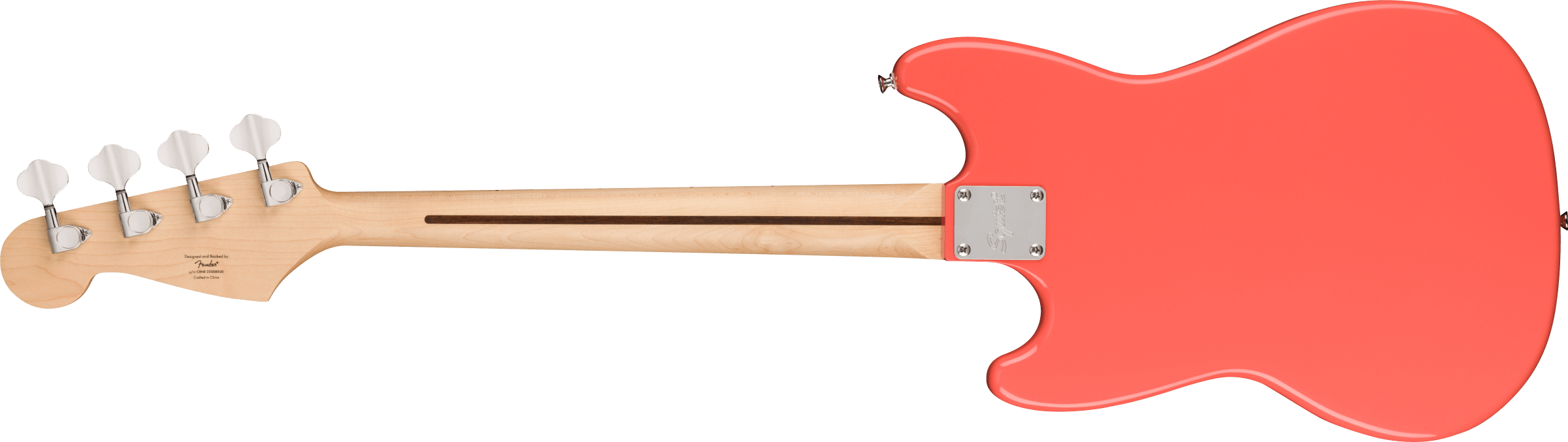 Squier Sonic Bronco Bass - Tahitian Coral - Metronome Music Inc.