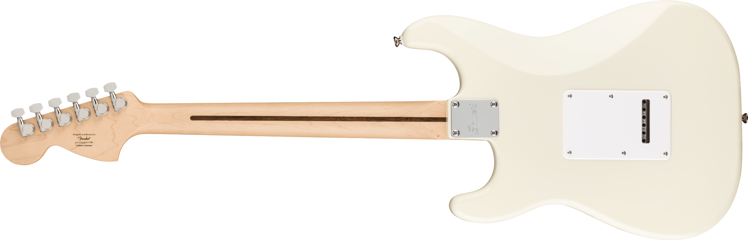 Squier Affinity Series Stratocaster, Maple - Olympic White - Metronome Music Inc.