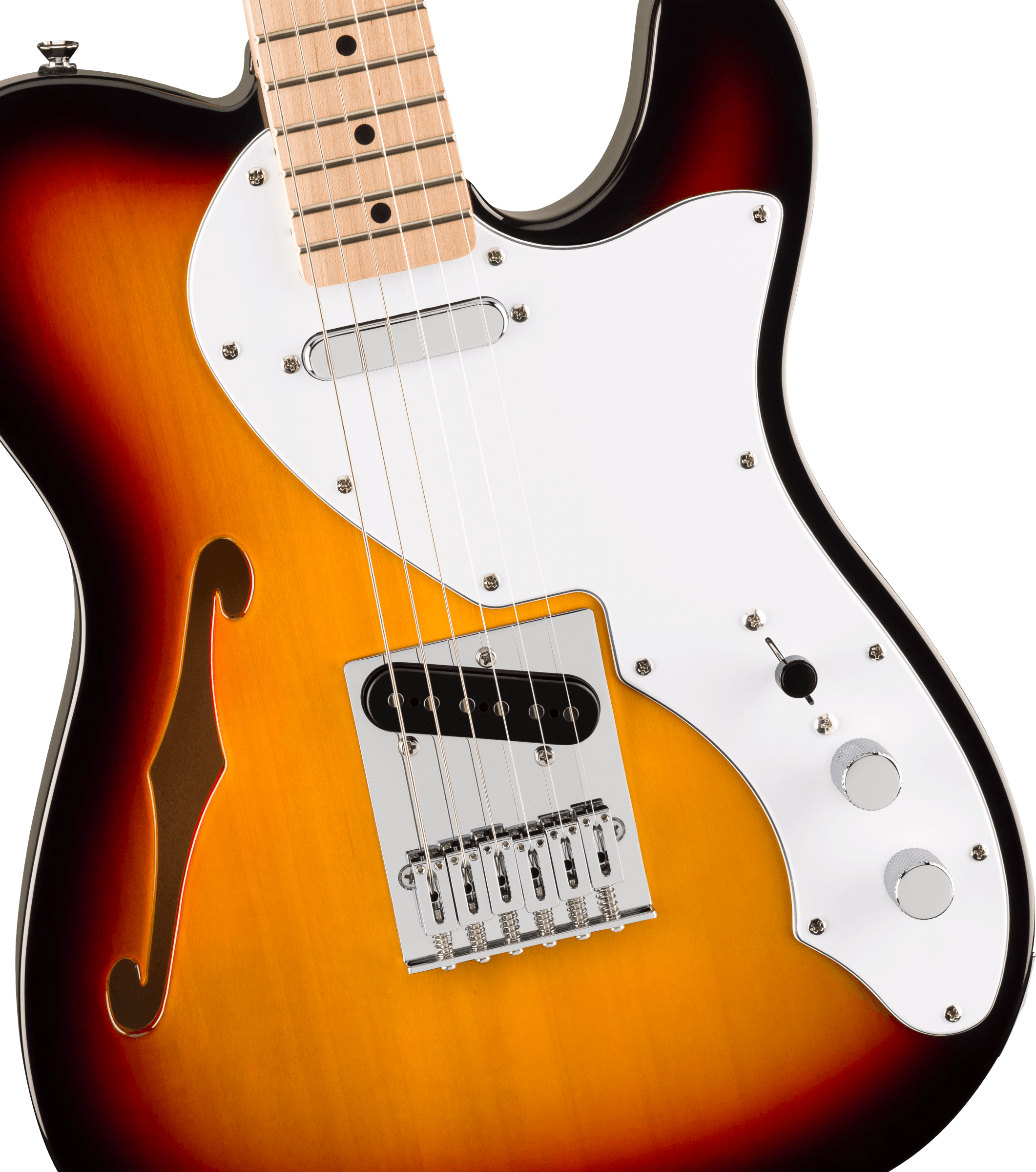 Squier Affinity Series Telecaster Thinline - 3-Color Sunburst - Metronome Music Inc.