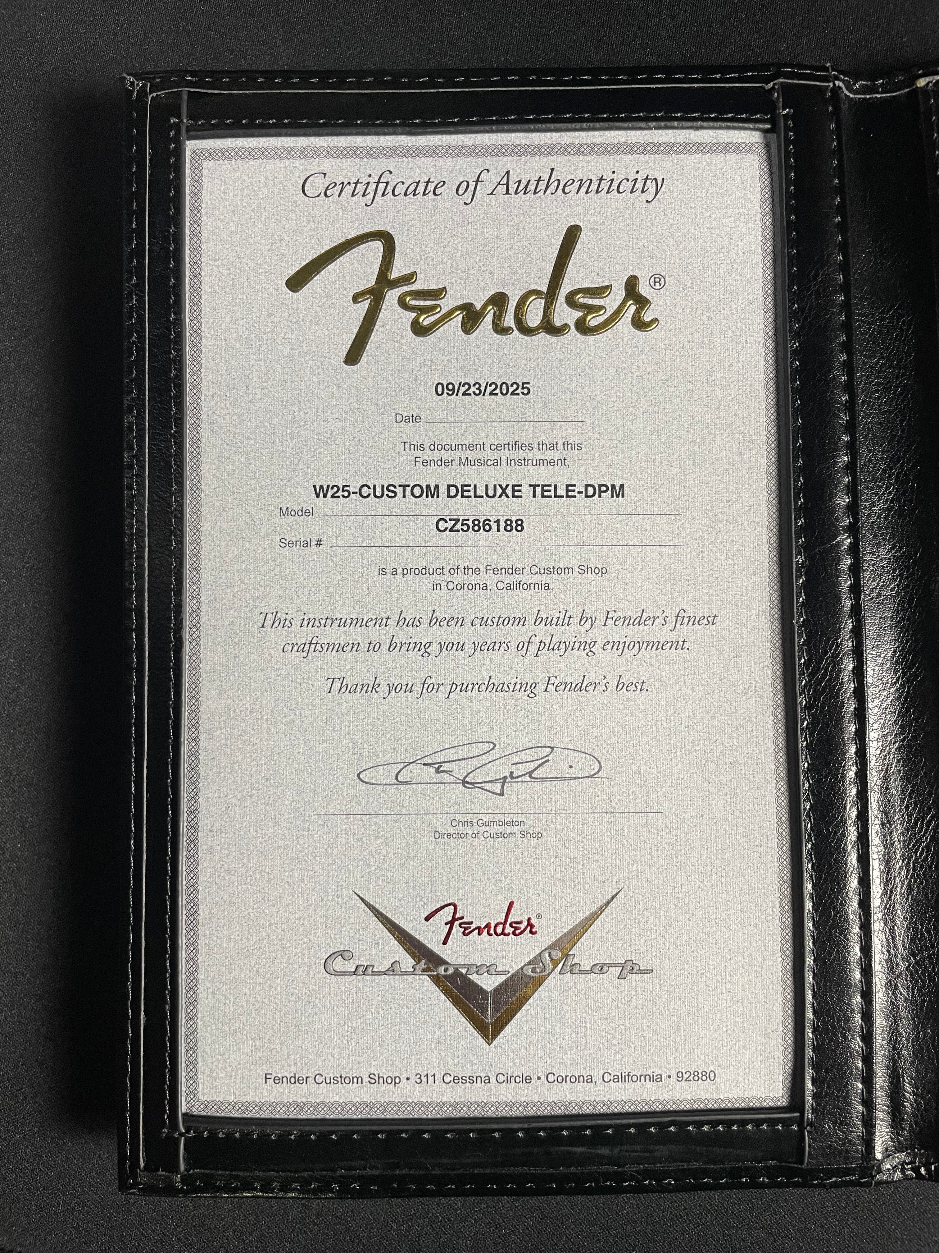 Fender Custom Shop Custom Deluxe Telecaster - Deep Purple Metallic (2025)