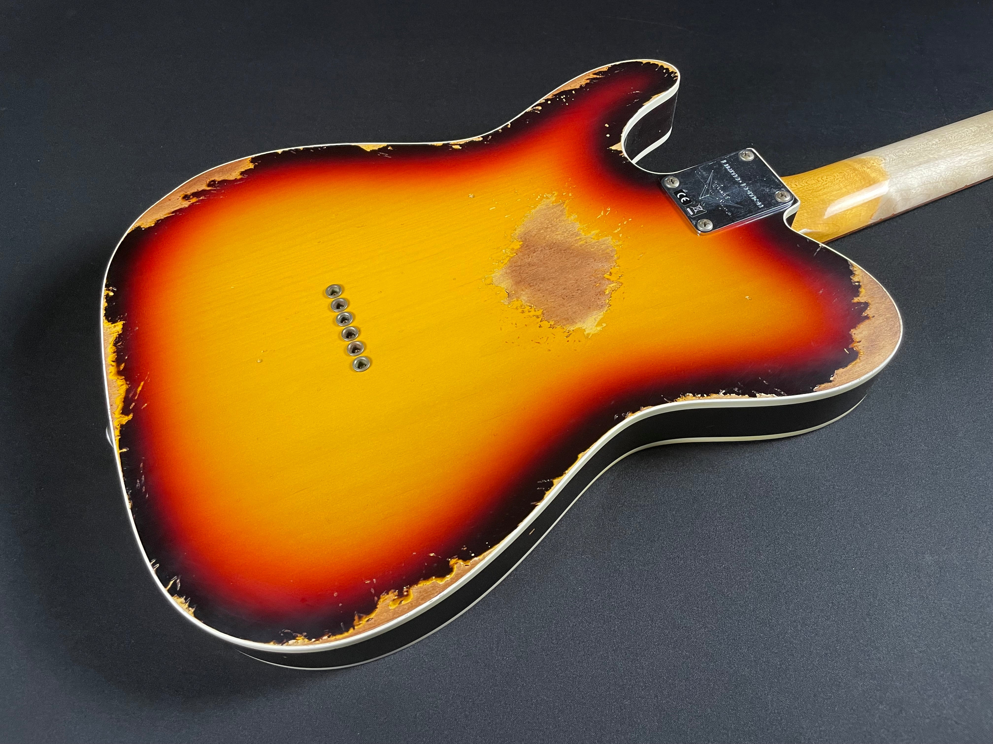 Fender Custom Shop LTD Reverse 1960 Tele Custom, Heavy Relic - 3-Color Sunburst
