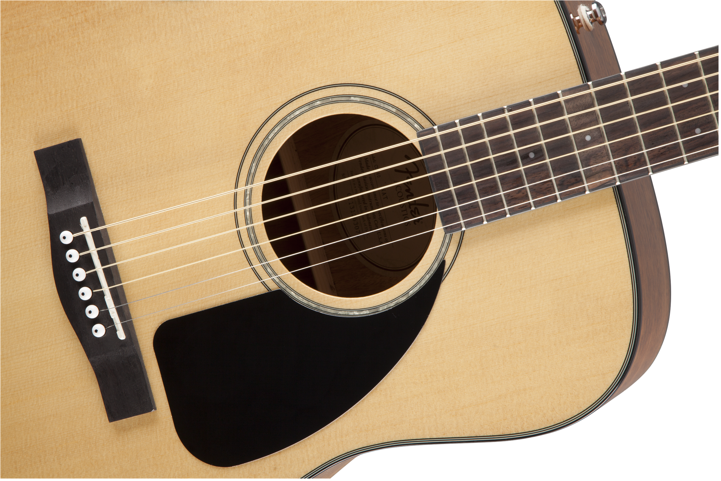 Fender CD-60 Dreadnought Acoustic w/Case, Walnut Fingerboard- Natural - Metronome Music Inc.