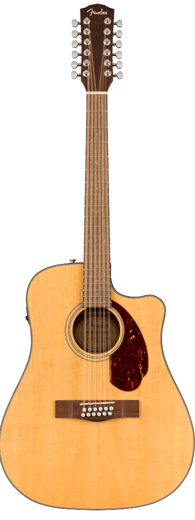 Fender CD-140SCE 12-String Walnut Fingerboard w/Case - Natural