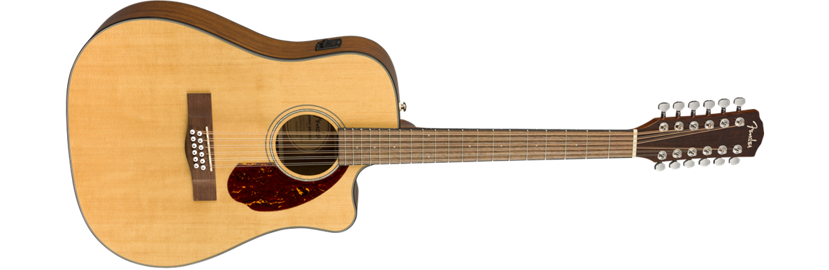 Fender CD-140SCE 12-String Walnut Fingerboard w/Case - Natural