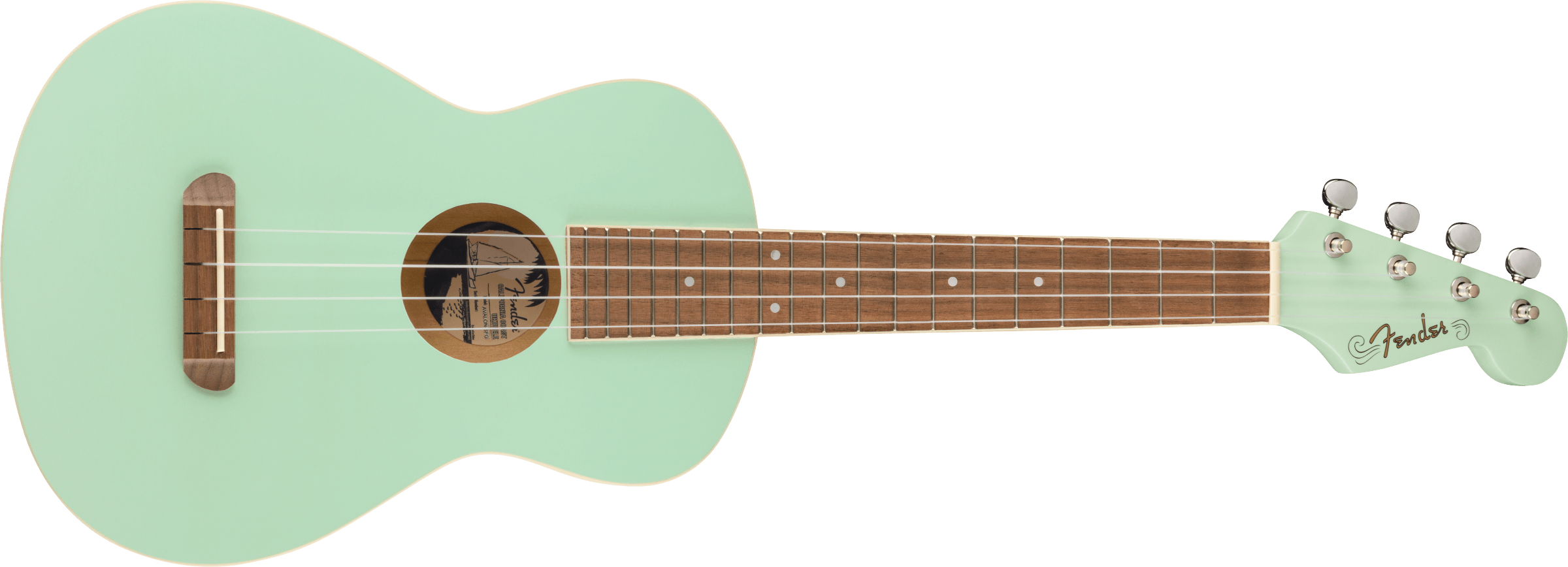 Fender Avalon Tenor Ukulele, Walnut Fingerboard, Surf Green - Metronome Music Inc.