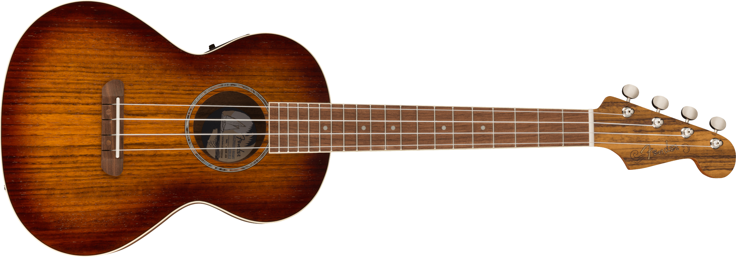 Fender Rincon Tenor Ukulele w/Bag - Aged Cognac Burst - Metronome Music Inc.