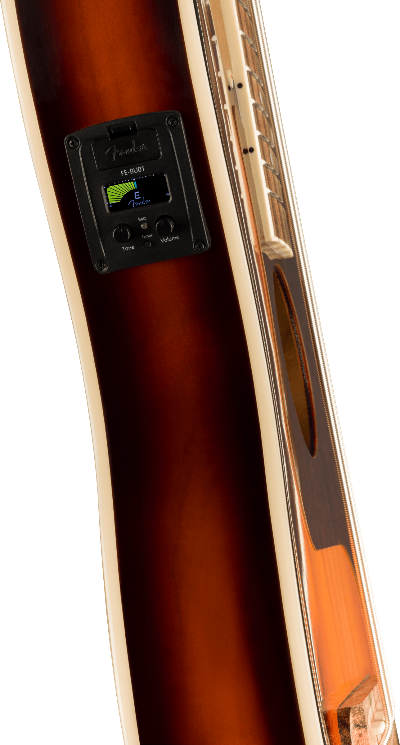 Fender Fullerton Precision Bass Ukulele - 3-Color Sunburst - Metronome Music Inc.