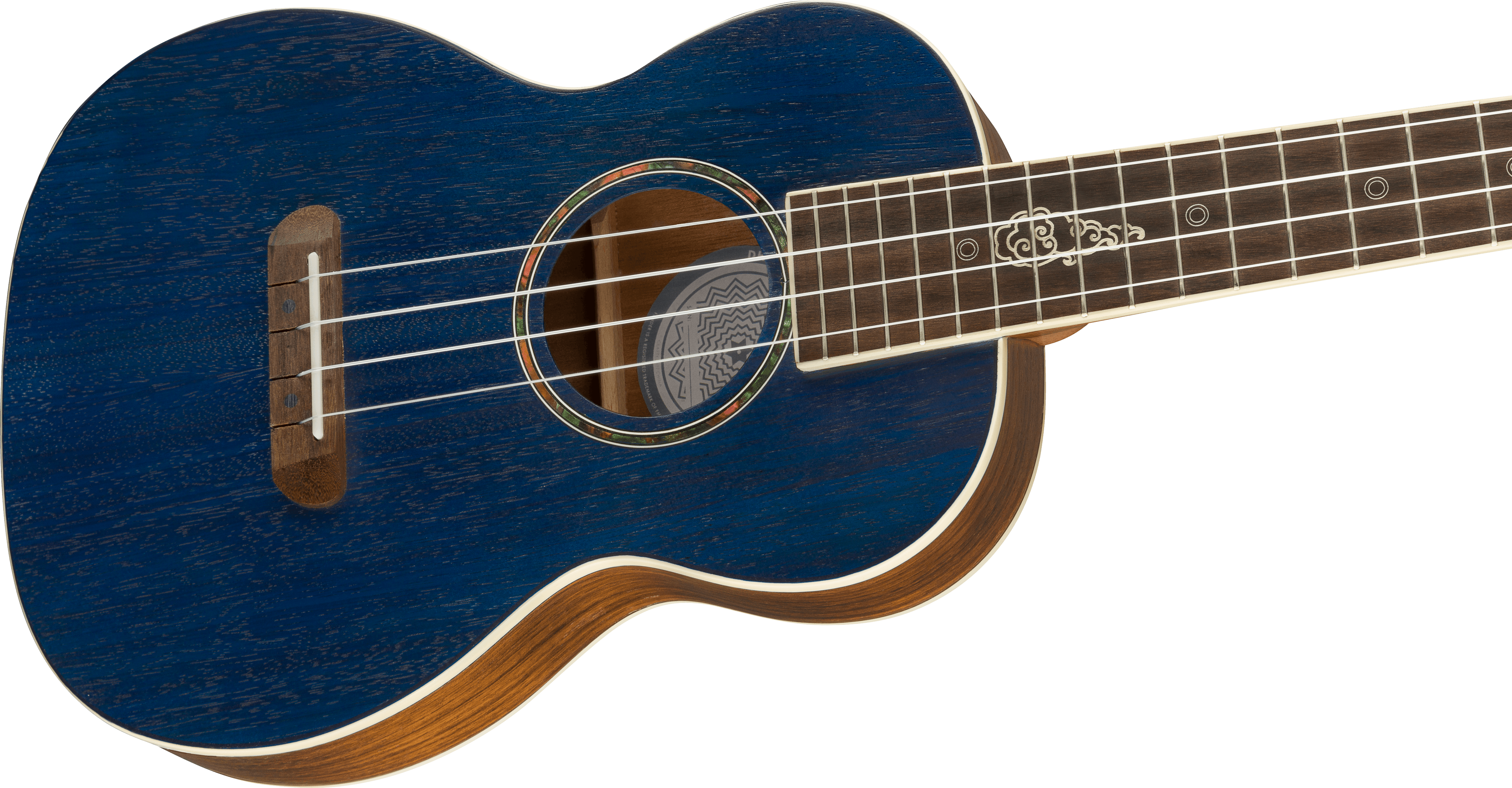 Fender Dhani Harrison Uke, Tenor Ukulele w/Bag - Sapphire Blue - Metronome Music Inc.