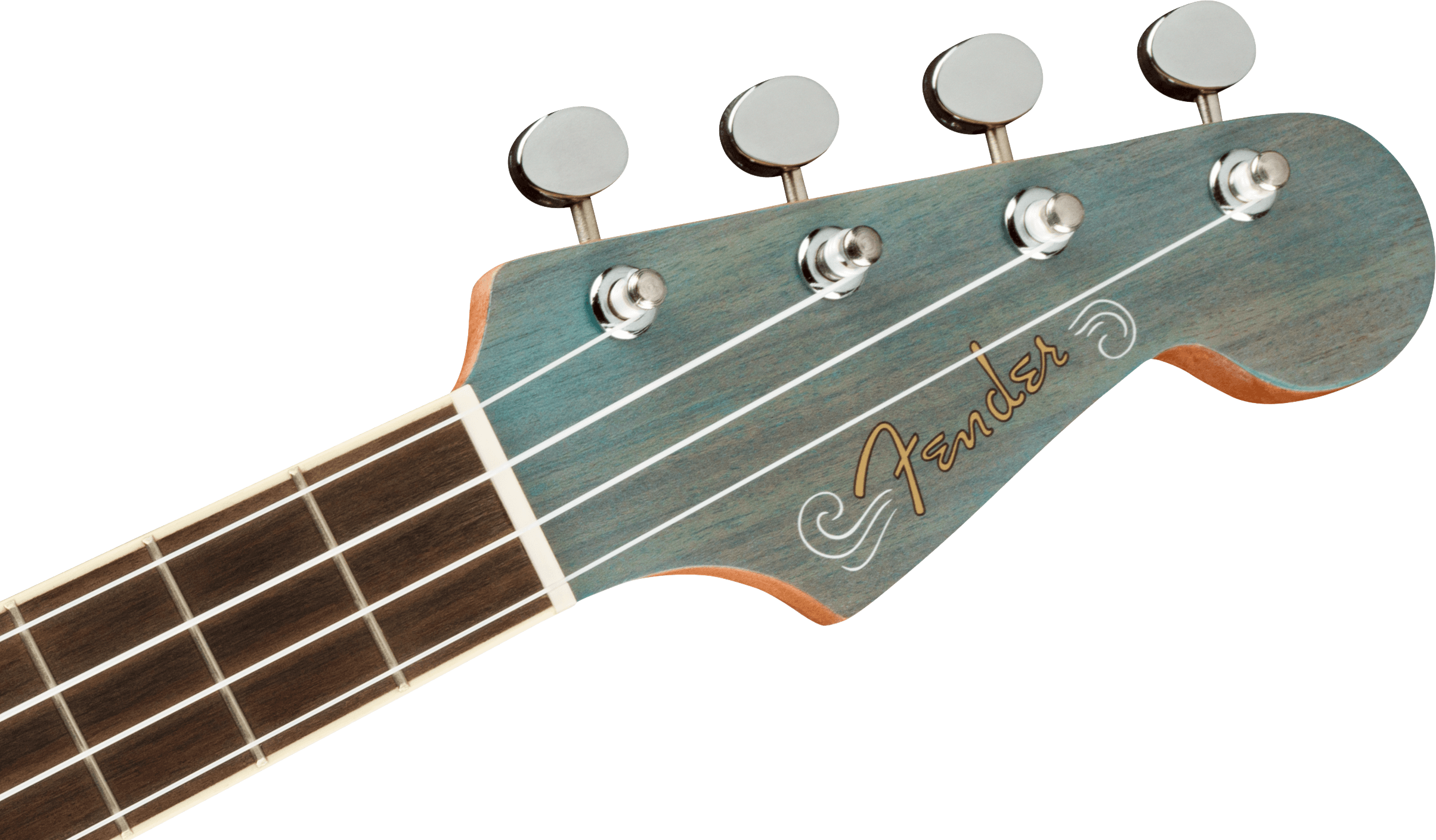 Fender Dhani Harrison Uke, Tenor Ukulele w/Bag - Turquoise - Metronome Music Inc.