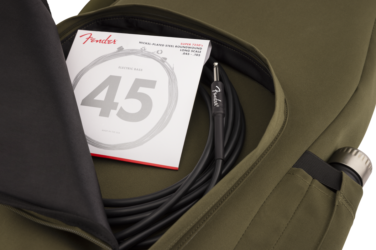 Fender Troubadour Electric Bass Gig Bag, Olive