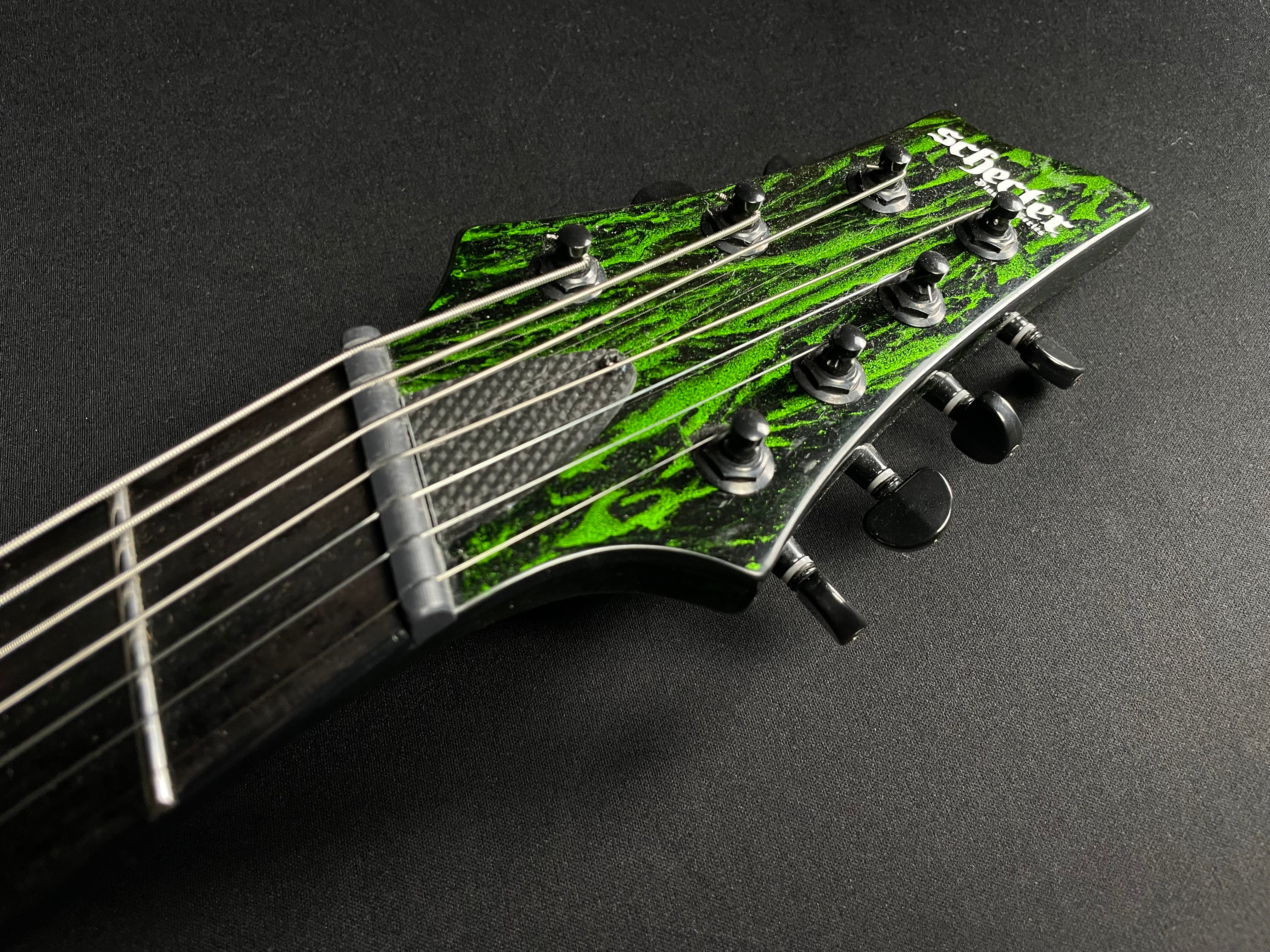 Schecter C-7 Multiscale Silver Mountain 7-String - Toxic Venom (2021) - Metronome Music Inc.