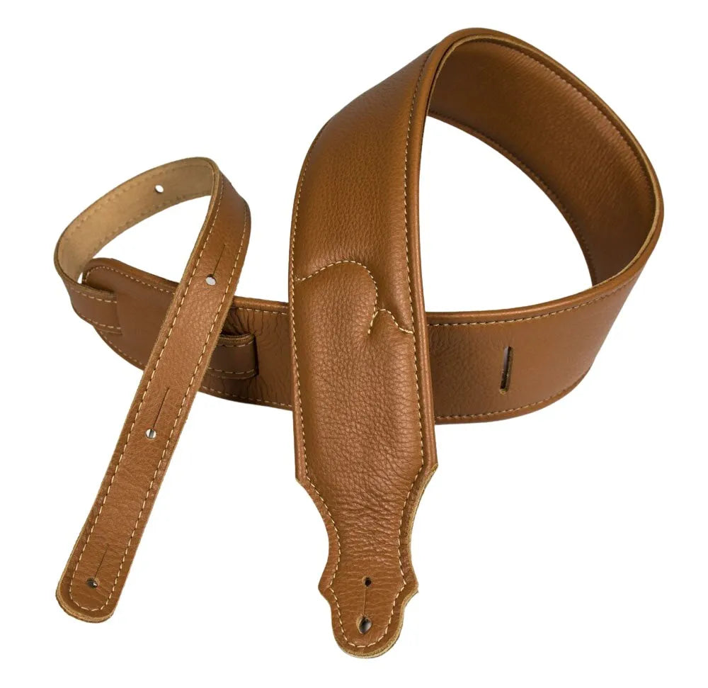 Franklin 2.5" Padded Glove Caramel Strap USA MADE! - Metronome Music Inc.