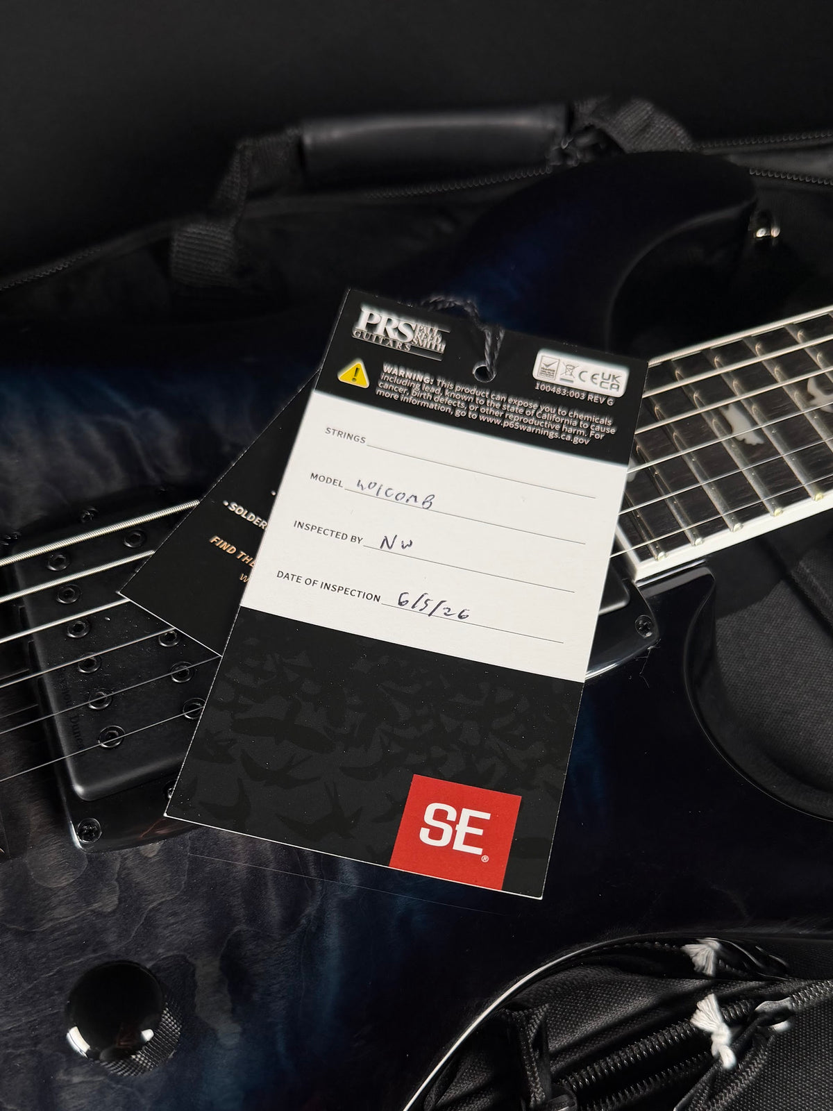 PRS SE Mark Holcomb Holcomb Blue Burst CTII010163