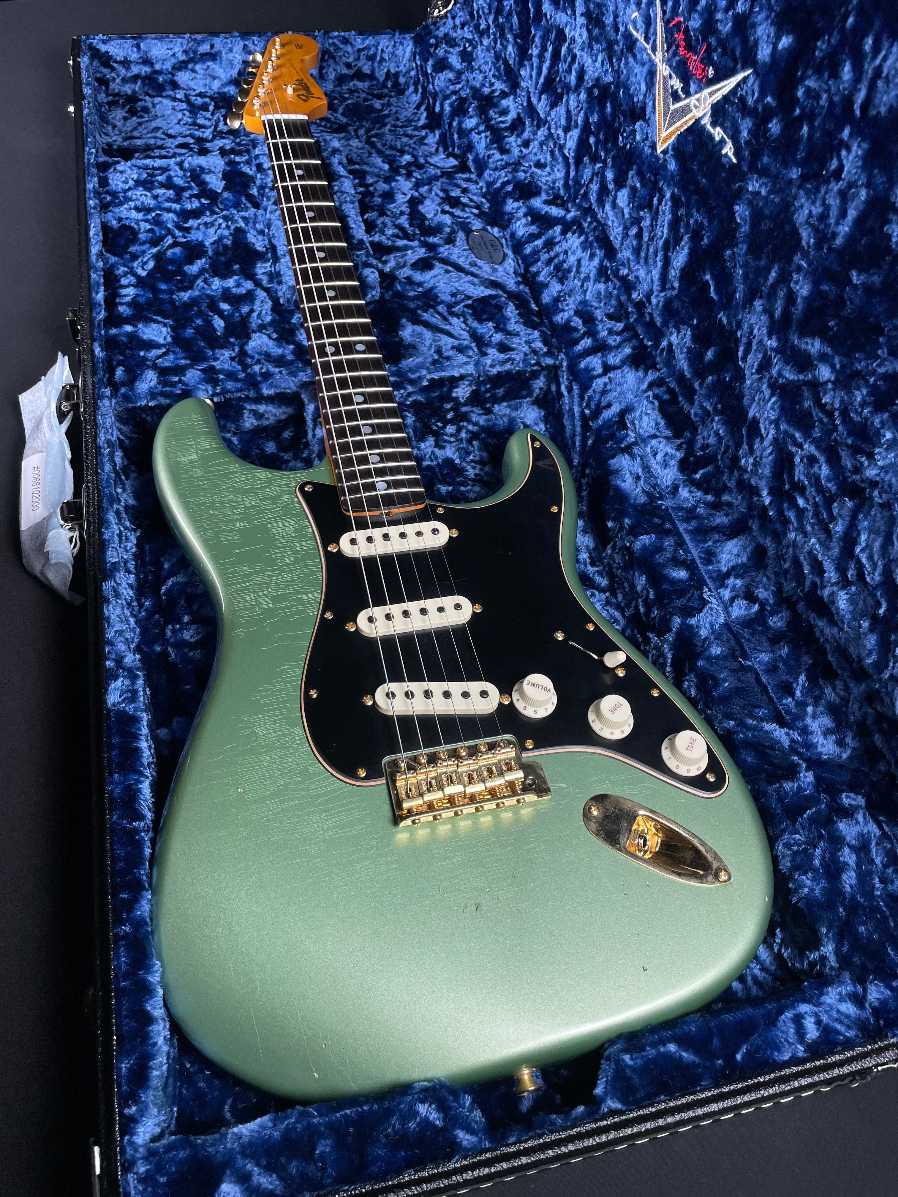 Fender Custom Shop LTD 1965 Dual-Mag Stratocaster - Aged Sage Green Metallic