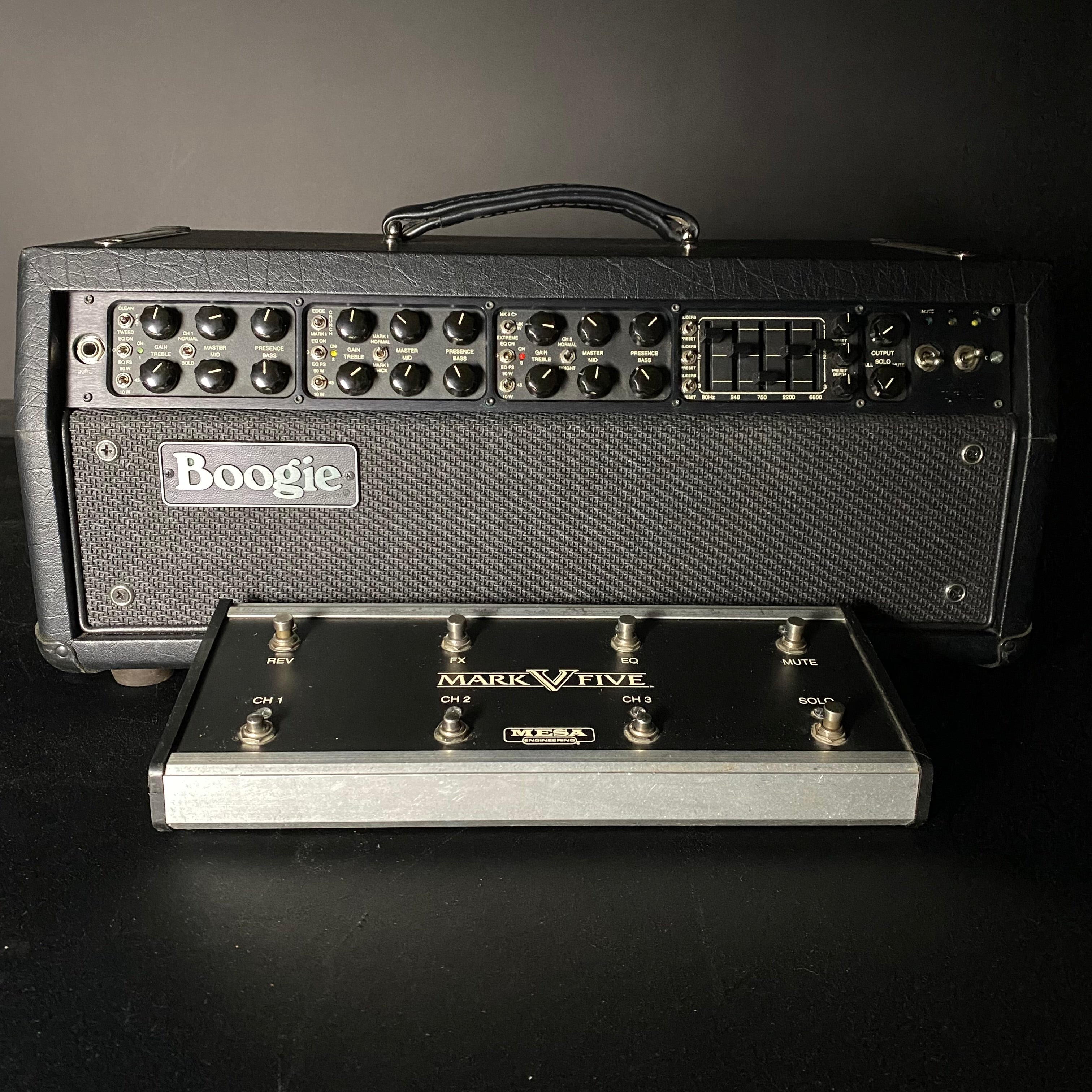 Mesa Boogie Mark V 90-watt Amp Head with Footswitch (Used) - Metronome Music Inc.