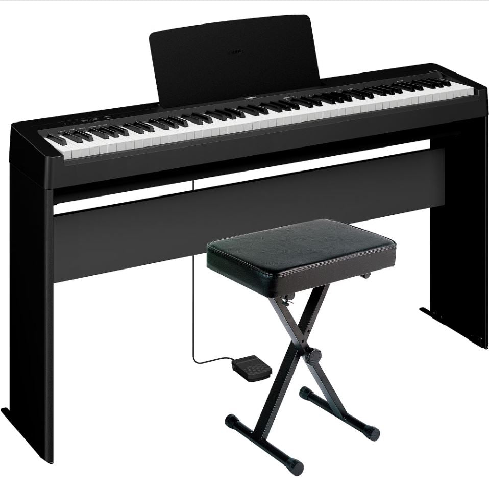 Yamaha P-143LXB 88-Key Digital Piano Bundle - Stand and Bench