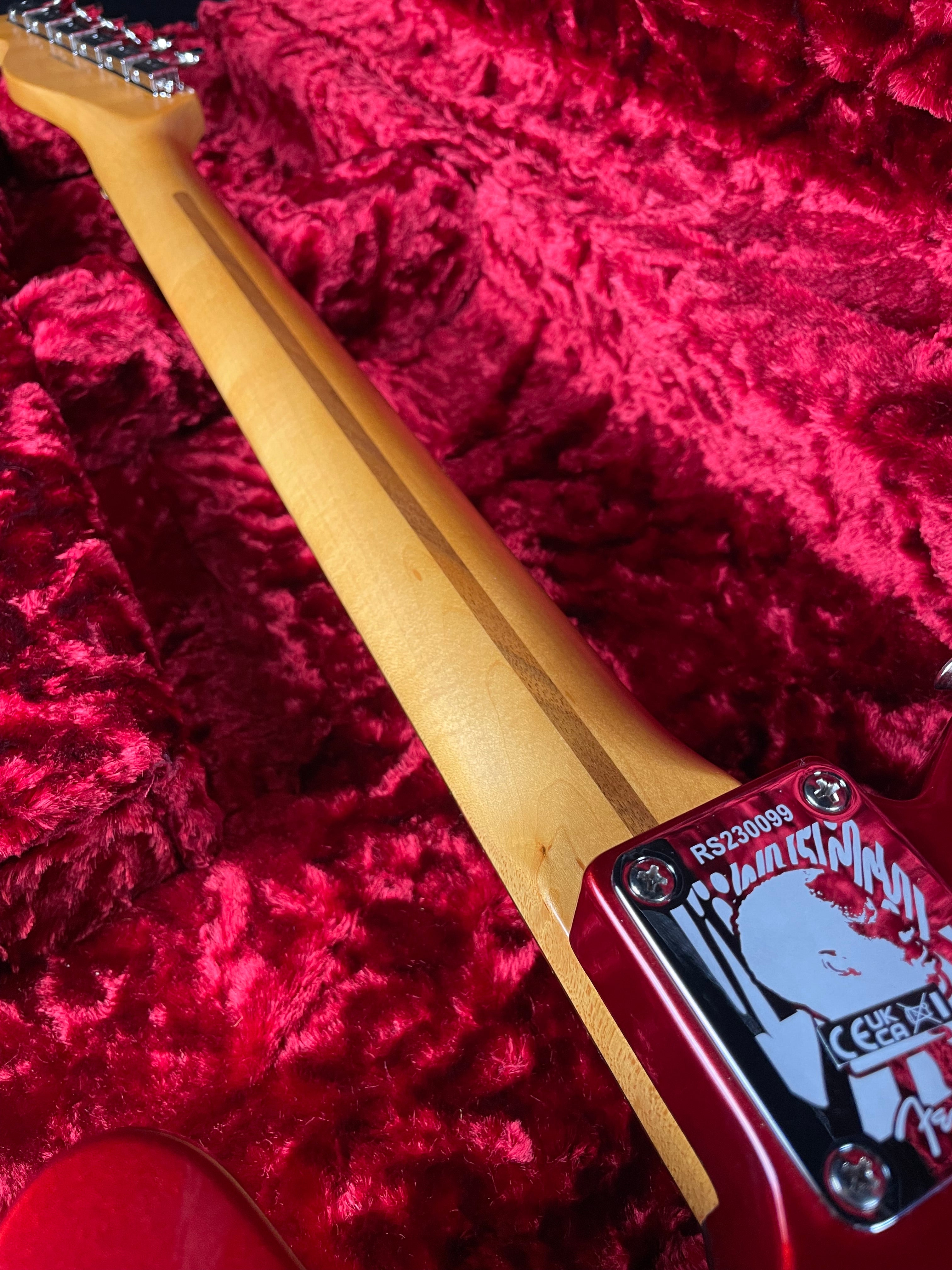 Fender Limited Edition Raphael Saadiq Telecaster w/HSC - Dark Metallic Red (2023) - Metronome Music Inc.