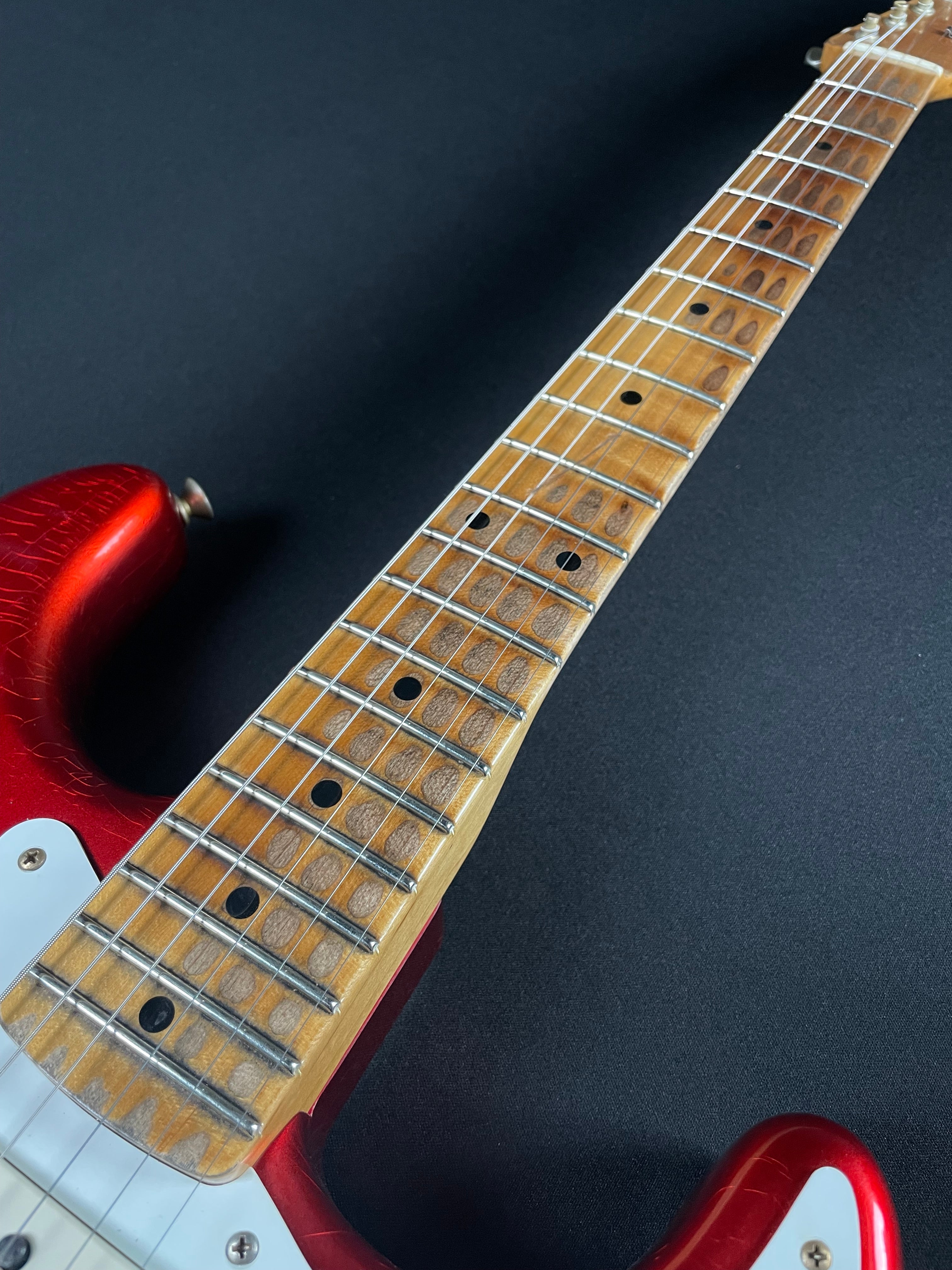 Fender Custom Shop 1958 Stratocaster, Heavy Relic-Faded Aged Candy Apple Red