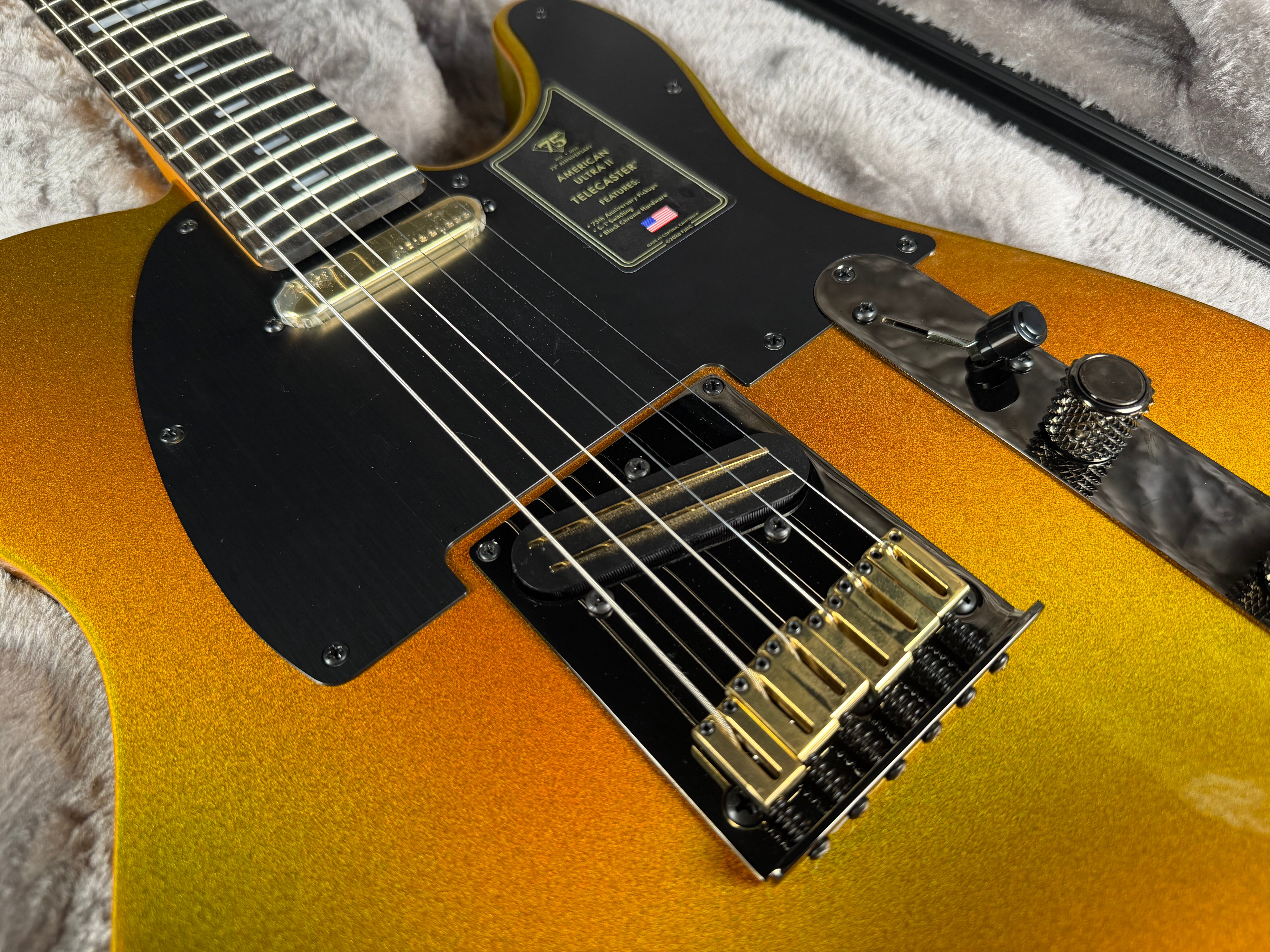 Fender 75th Anniversary American Ultra II Telecaster - Liquid Gold (20