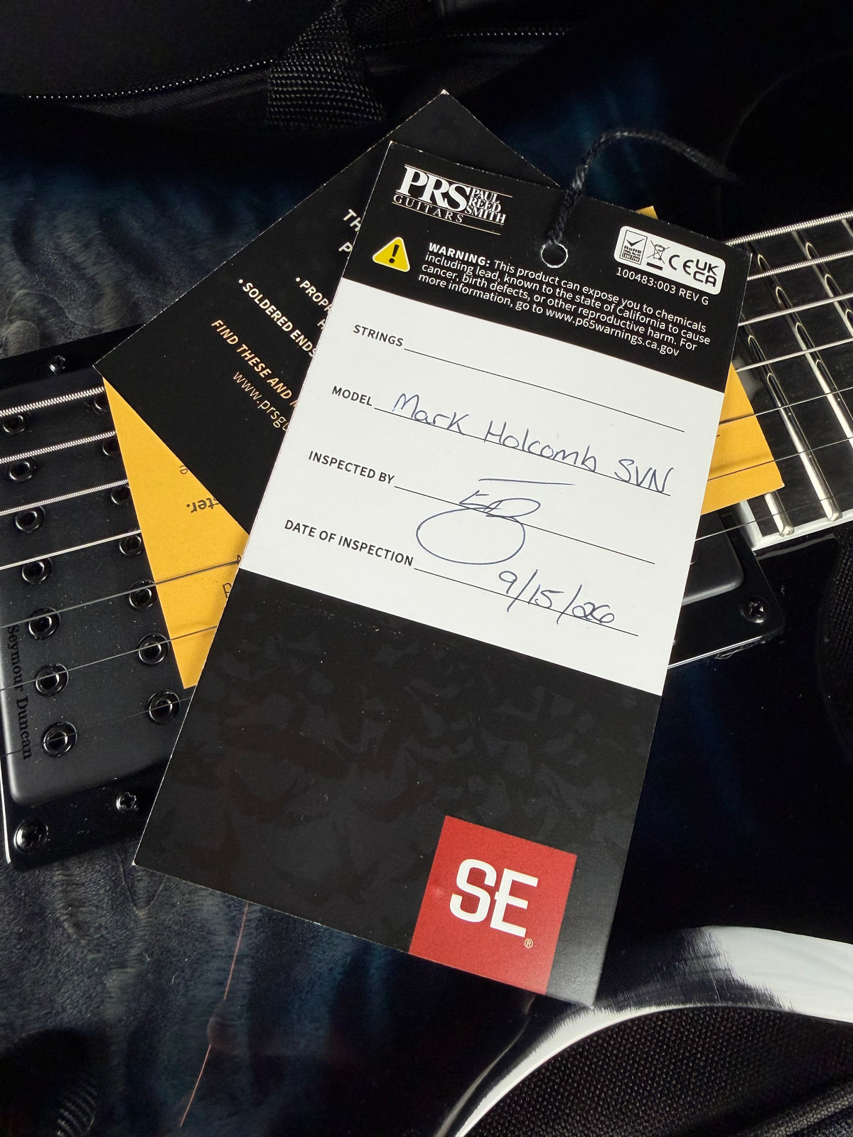 PRS SE Mark Holcomb SVN Holcomb Blue Burst CTII035640