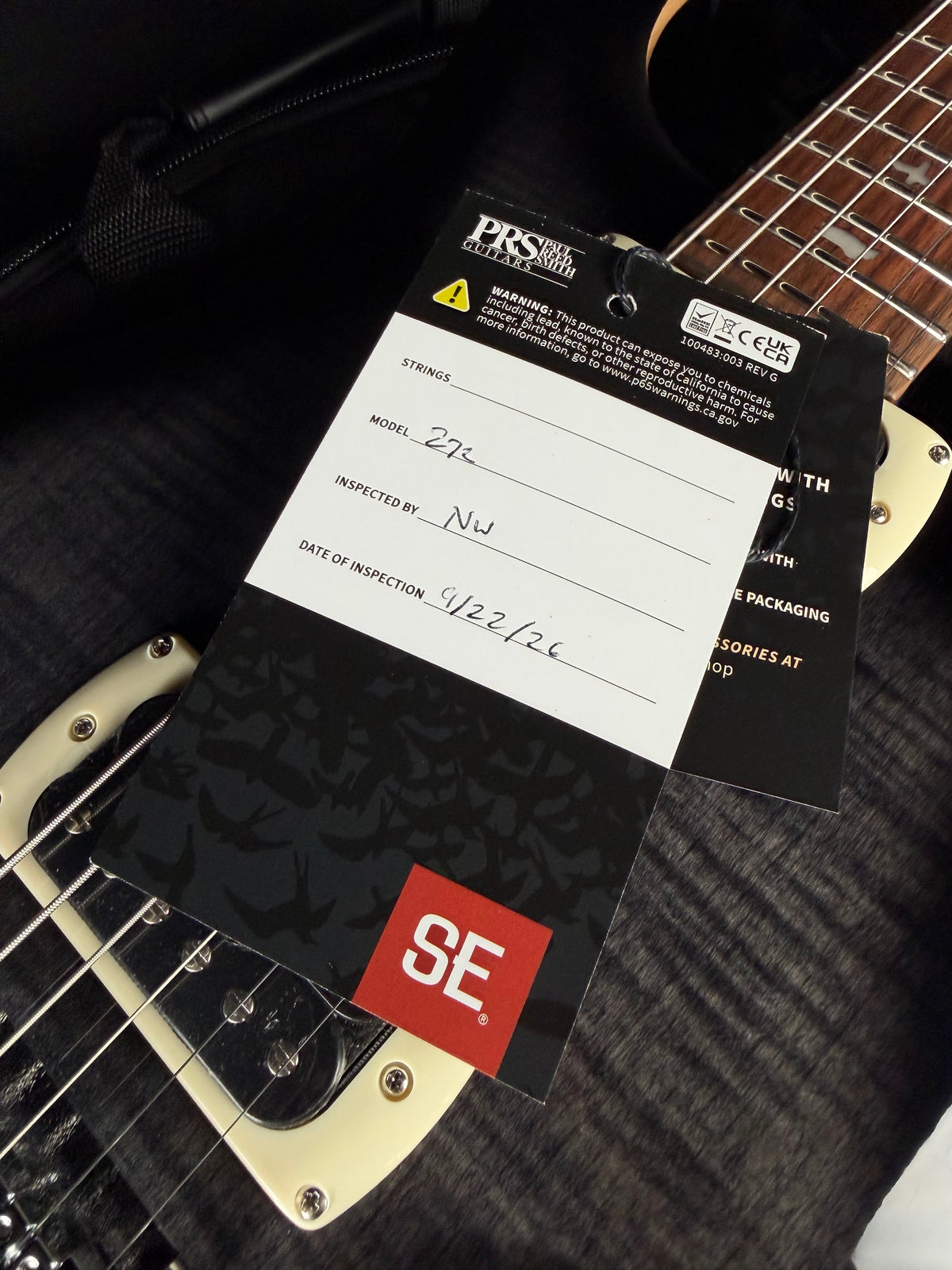PRS SE 277 Baritone Charcoal Burst CTII035018