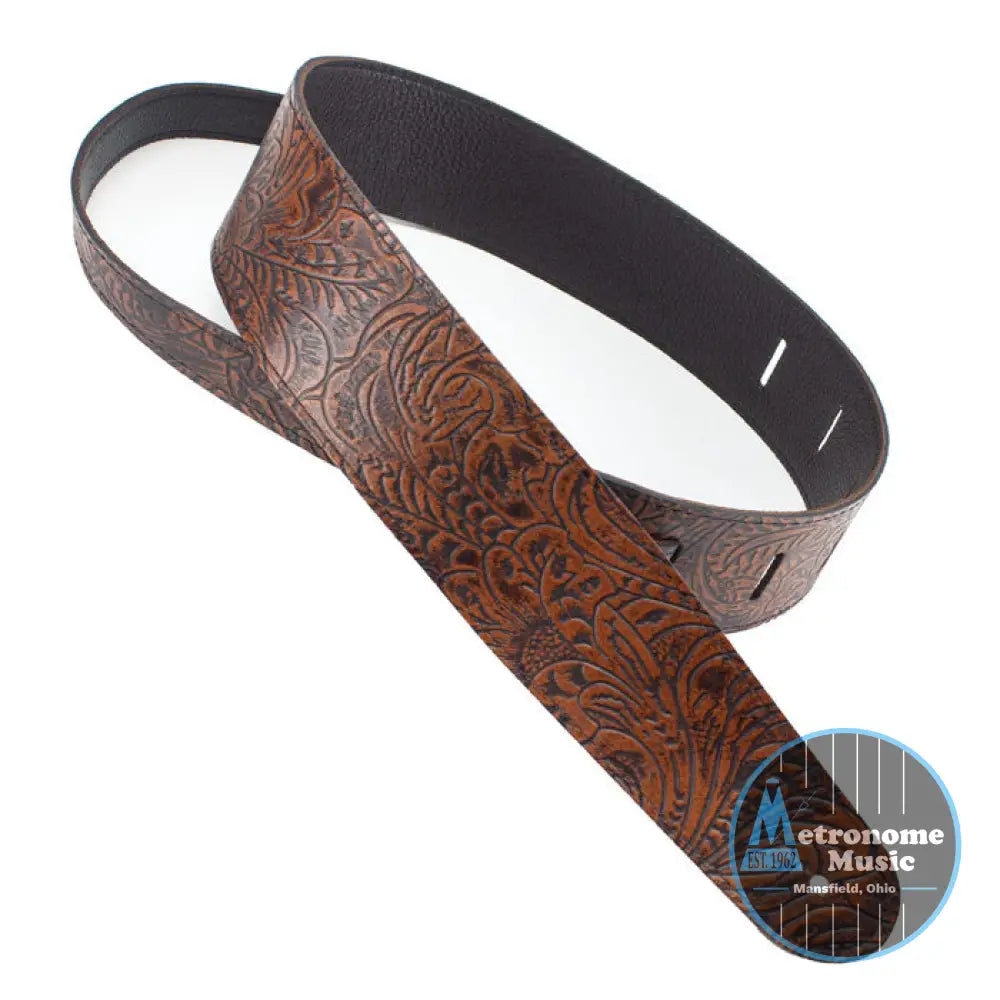2.5" EMBOSSED FLORAL LEATHER - Metronome Music Inc.