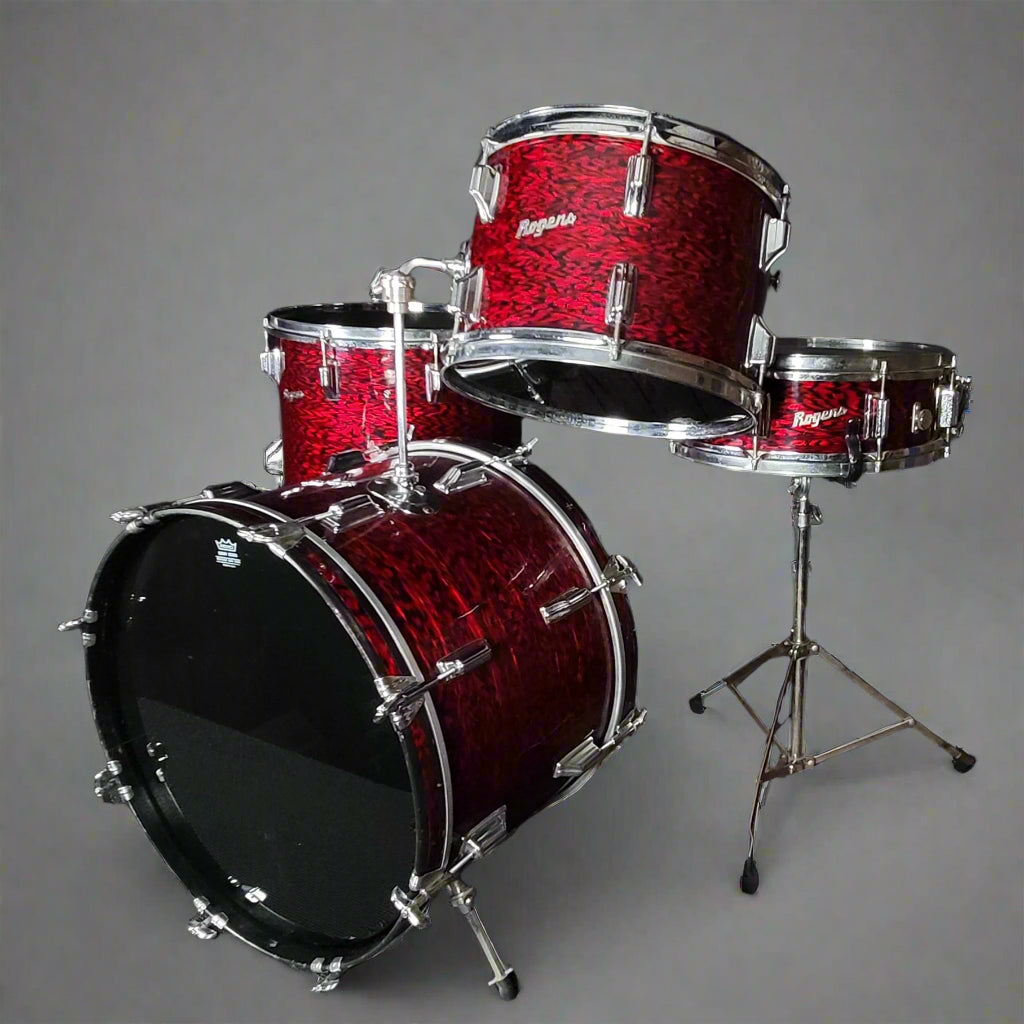 Rogers Holiday Swingtime Drum Kit, Fullerton - Red Onyx (Late 60s)