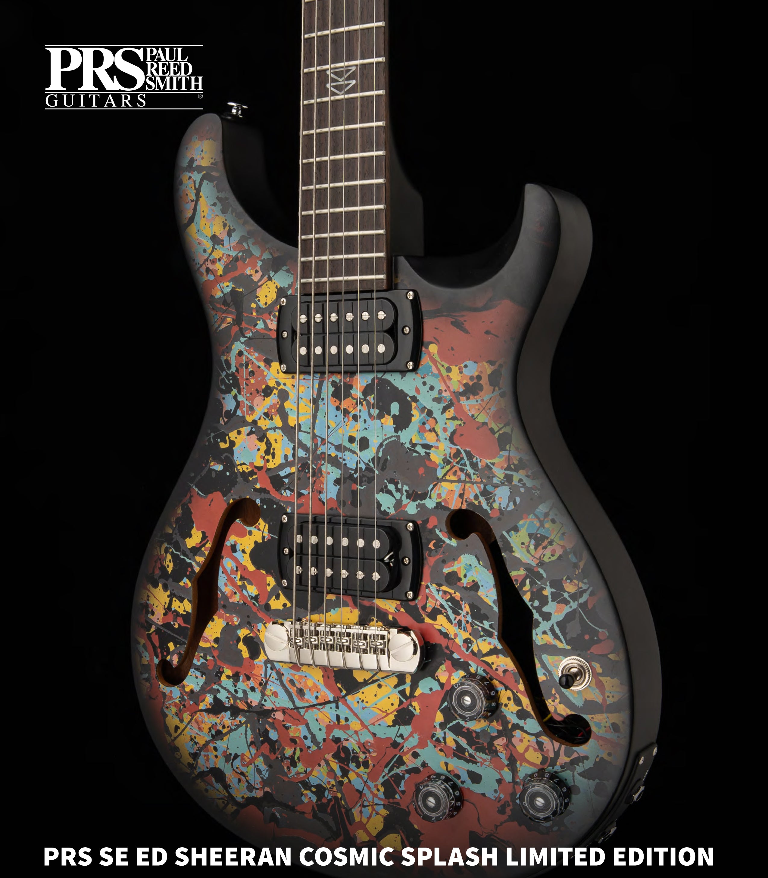 PRS SE Ed Sheeran Cosmic Splash Hollowbody I Baritone (EMBARGO JAN 20th,2026 NOON) - Metronome Music Inc.