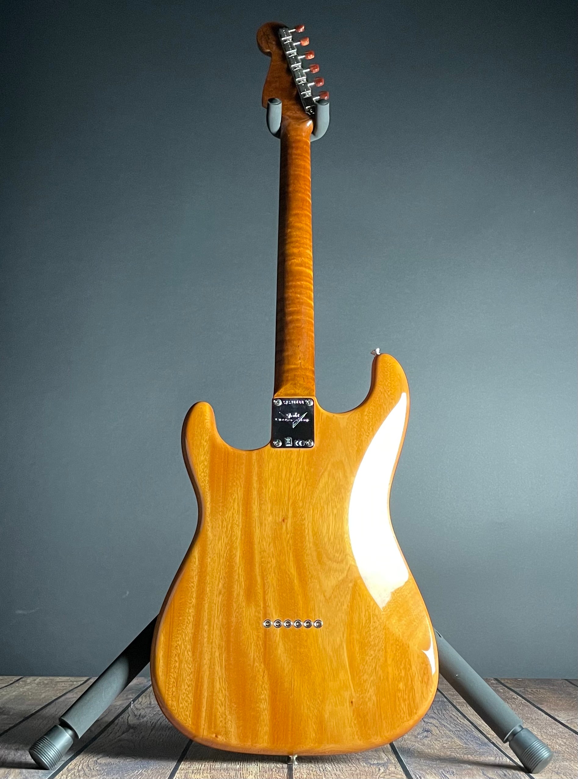 Fender Custom Shop Artisan Dual P90 Koa Strat, NOS, Rosewood Fingerboard- Aged Natural (7lbs 2oz) - Metronome Music Inc.