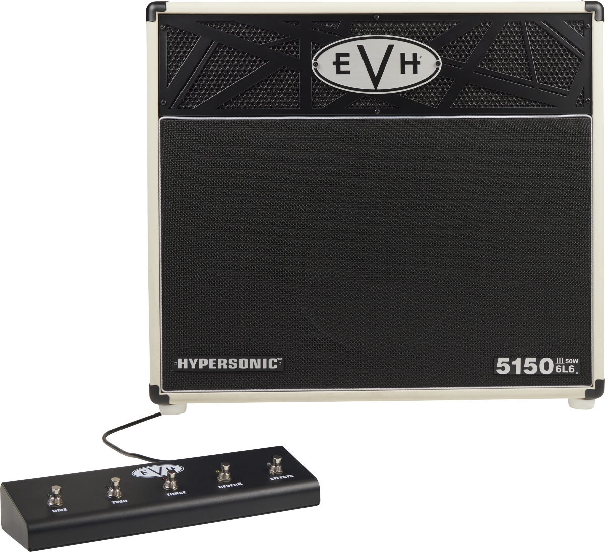 EVH  5150III® Hypersonic™ 6L6 1x12, Ivory - Metronome Music Inc.