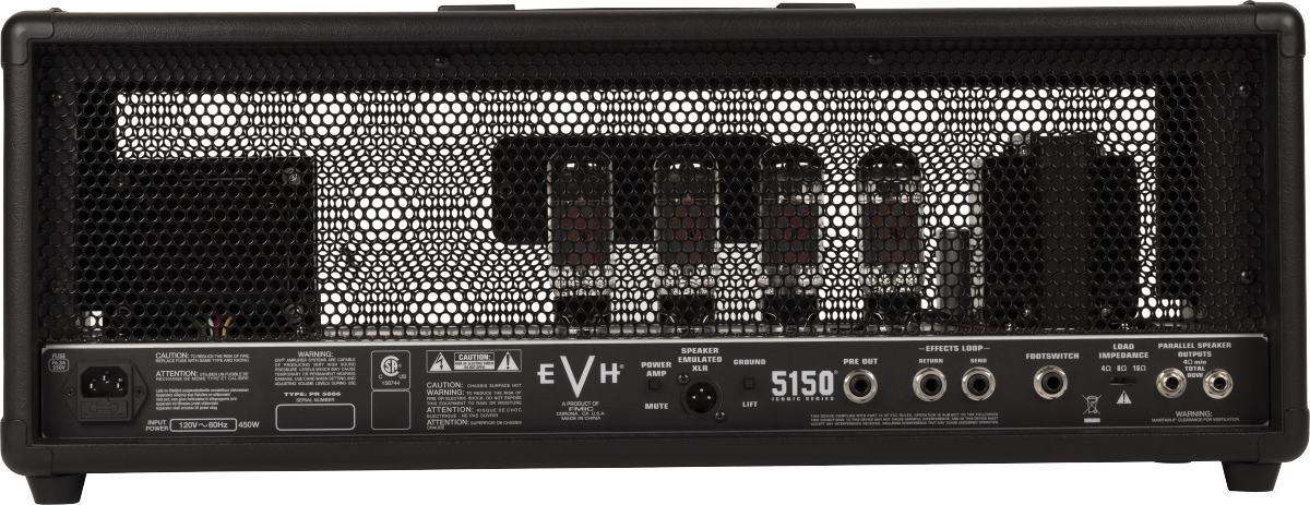EVH 5150 Iconic Series 80W Head, Black - Metronome Music Inc.