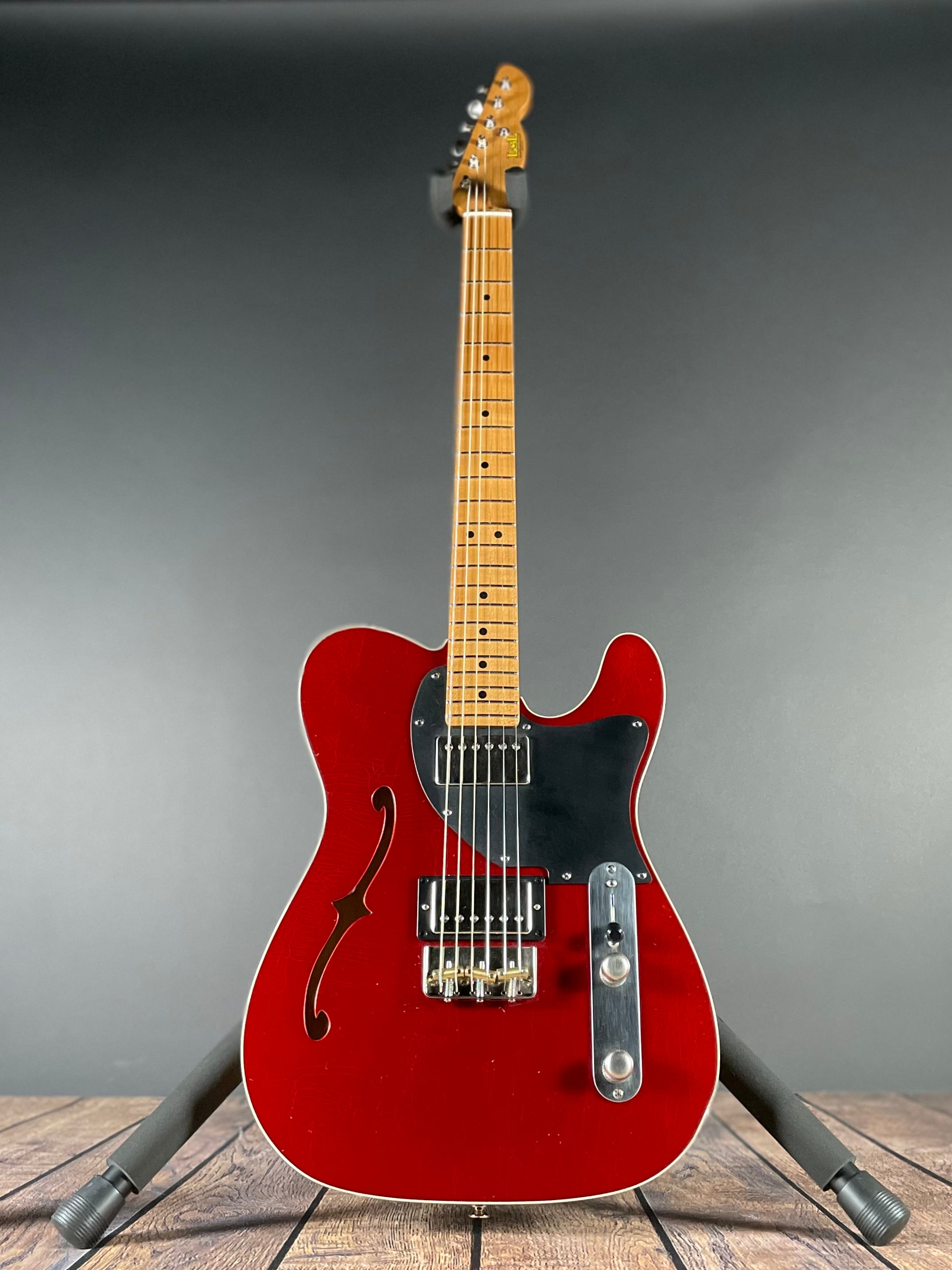 LsL Instruments Thin Bone HH "Lychee", Roasted Maple- Candy Apple Red (6lbs 3oz) - Metronome Music Inc.